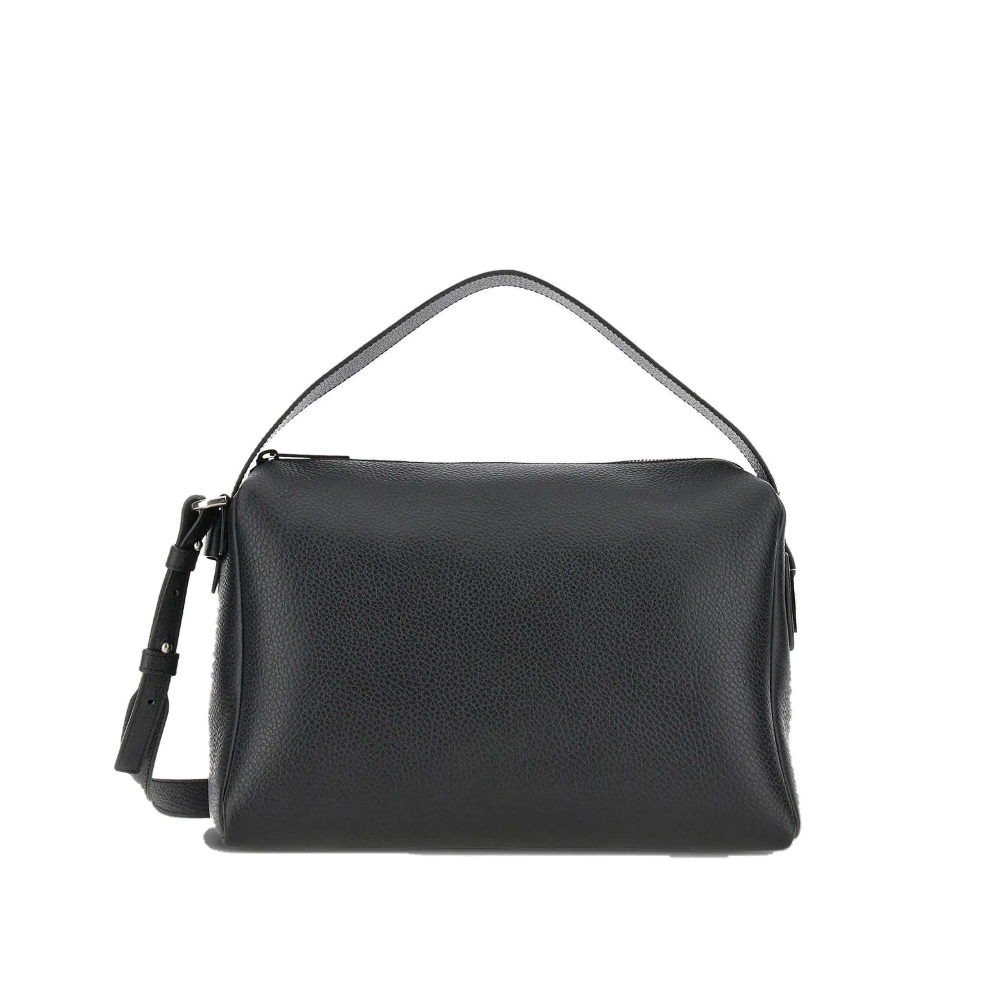 Camera bag in pelle martellata