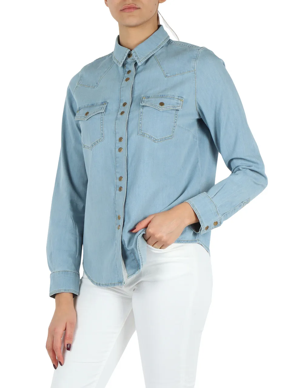 Camicia in denim leggero CAROLINE