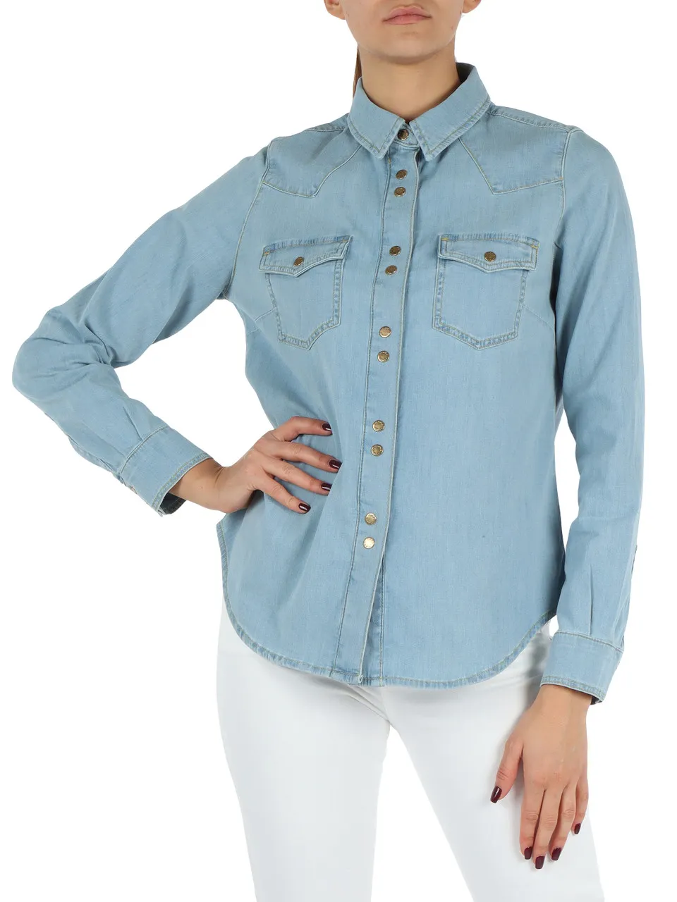 Camicia in denim leggero CAROLINE