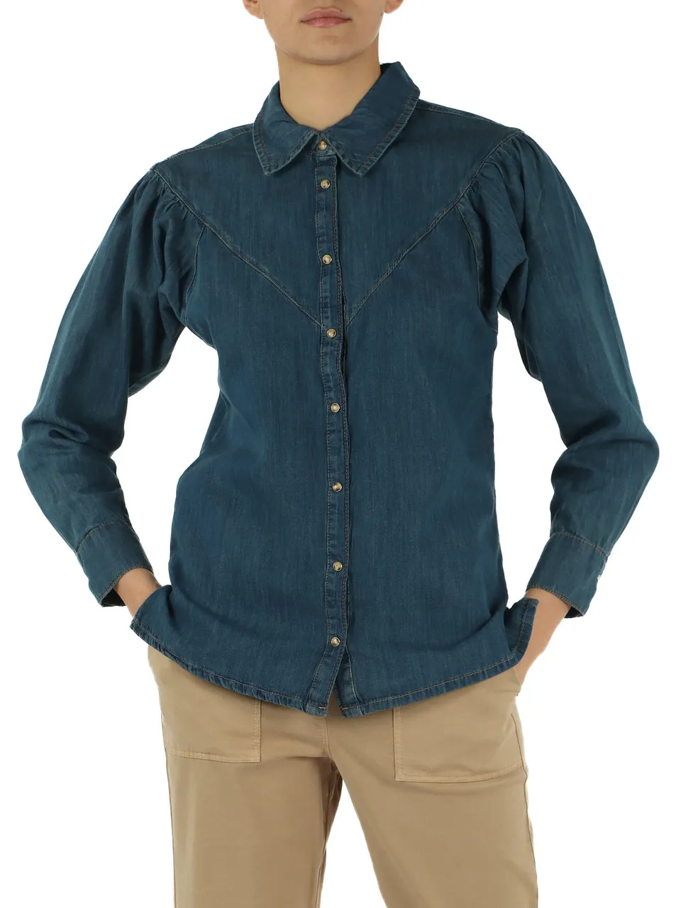 Camicia in denim leggero ISIDORO