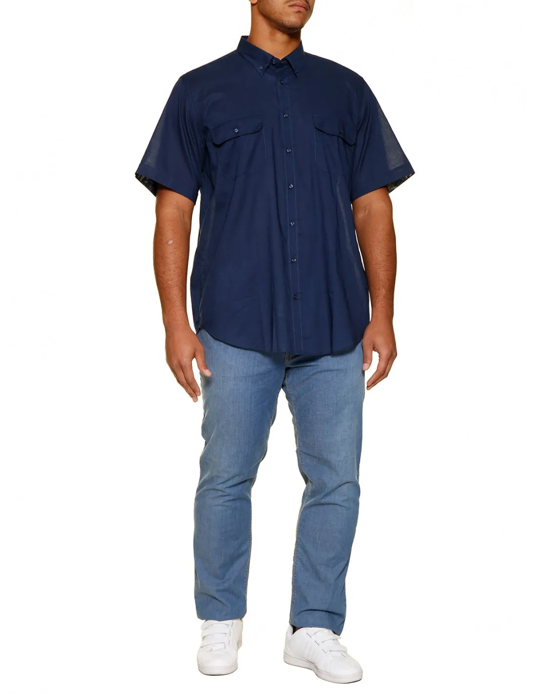 Camicia mezza manica tinta unita SANTO STEFANO
