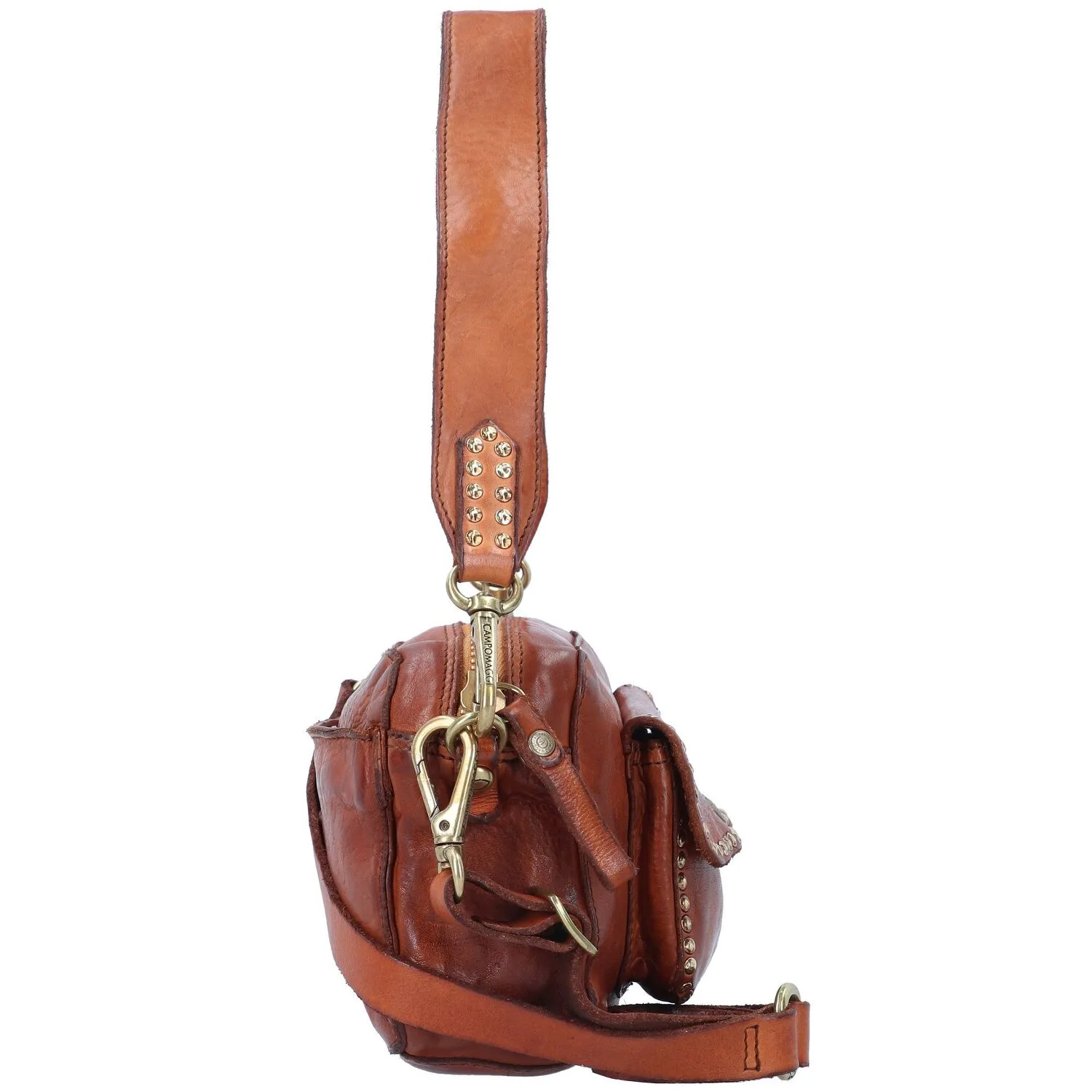 Campomaggi Borsa a tracolla Bowling in pelle 22 cm