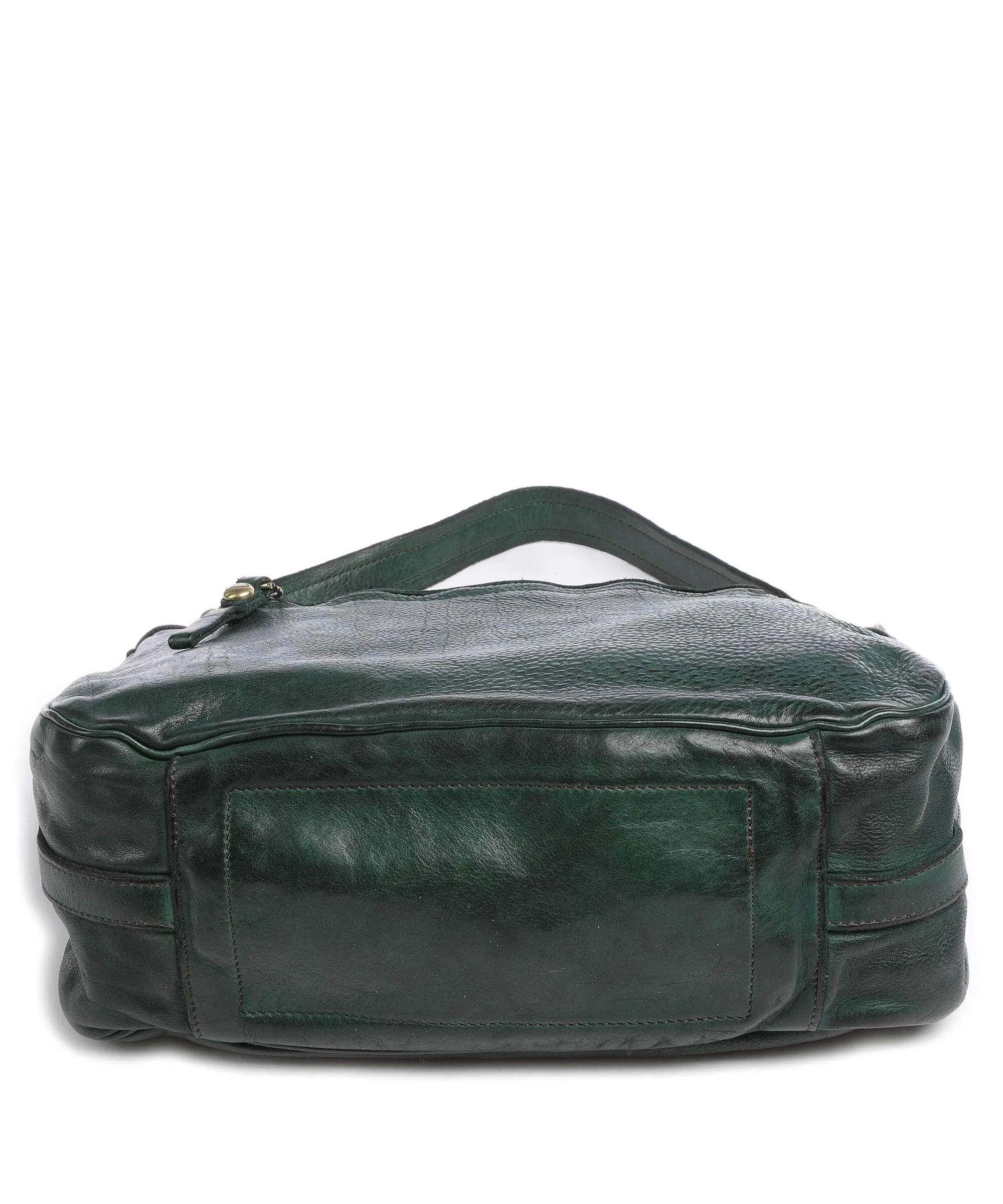 Campomaggi Borsa hobo pelle di vacchetta grana verde scuro  