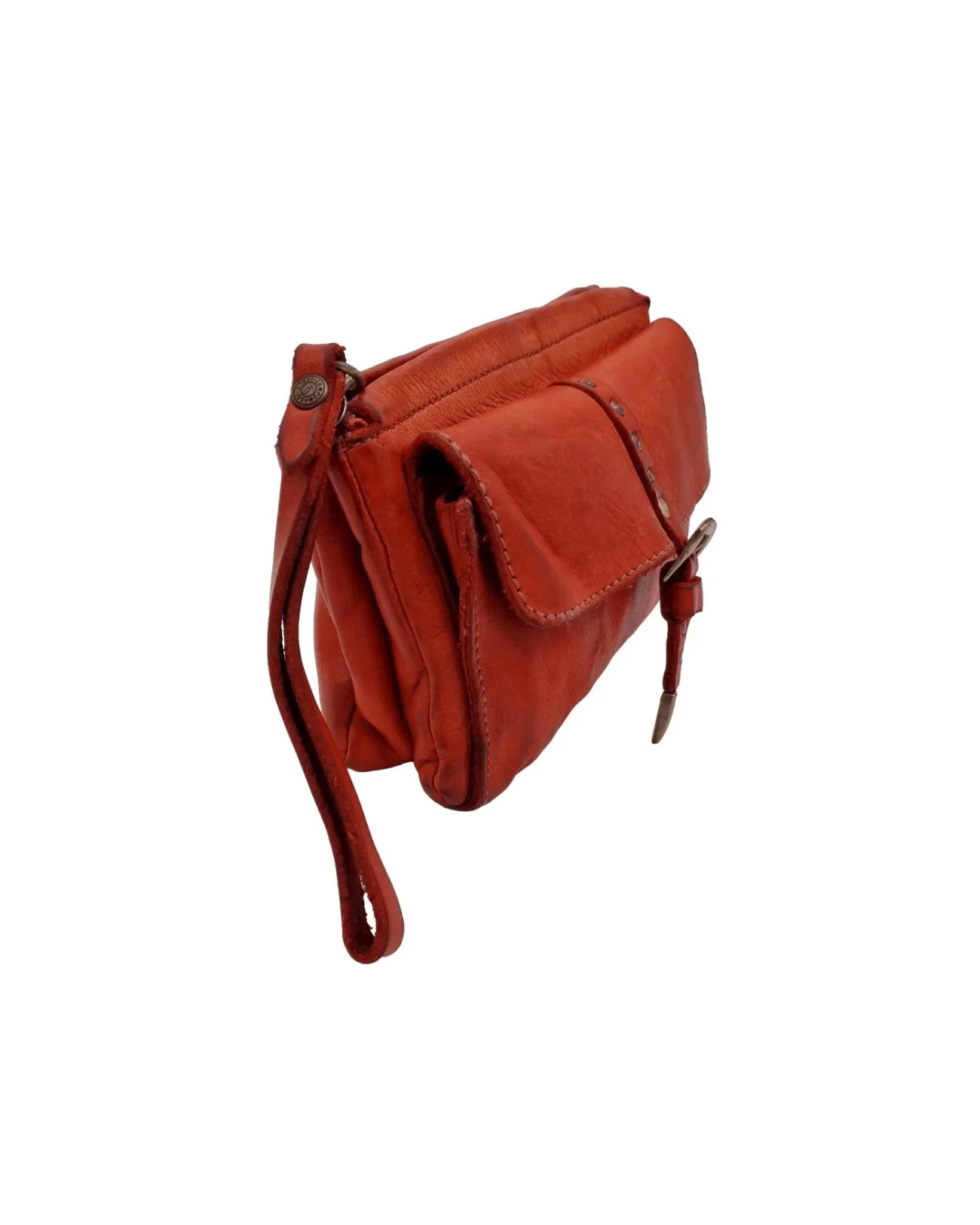 Campomaggi - Pochette a mano con polsino in pelle