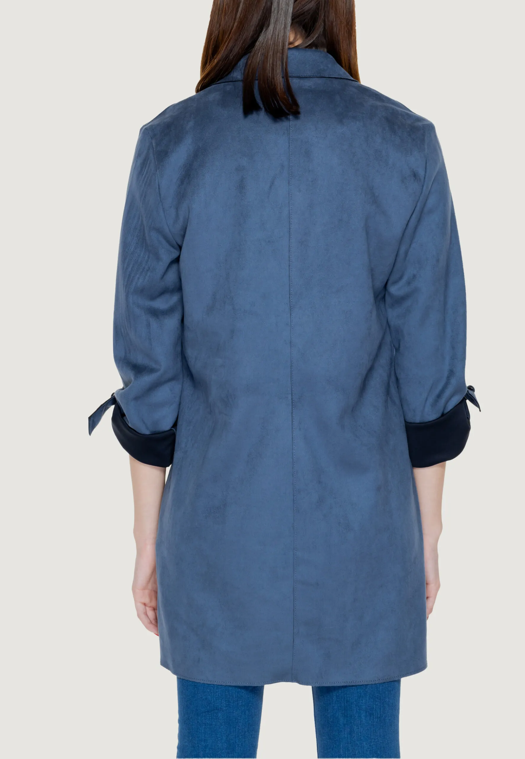Cappotto Only Joline Faux Suede Coat CC Otw Indigo