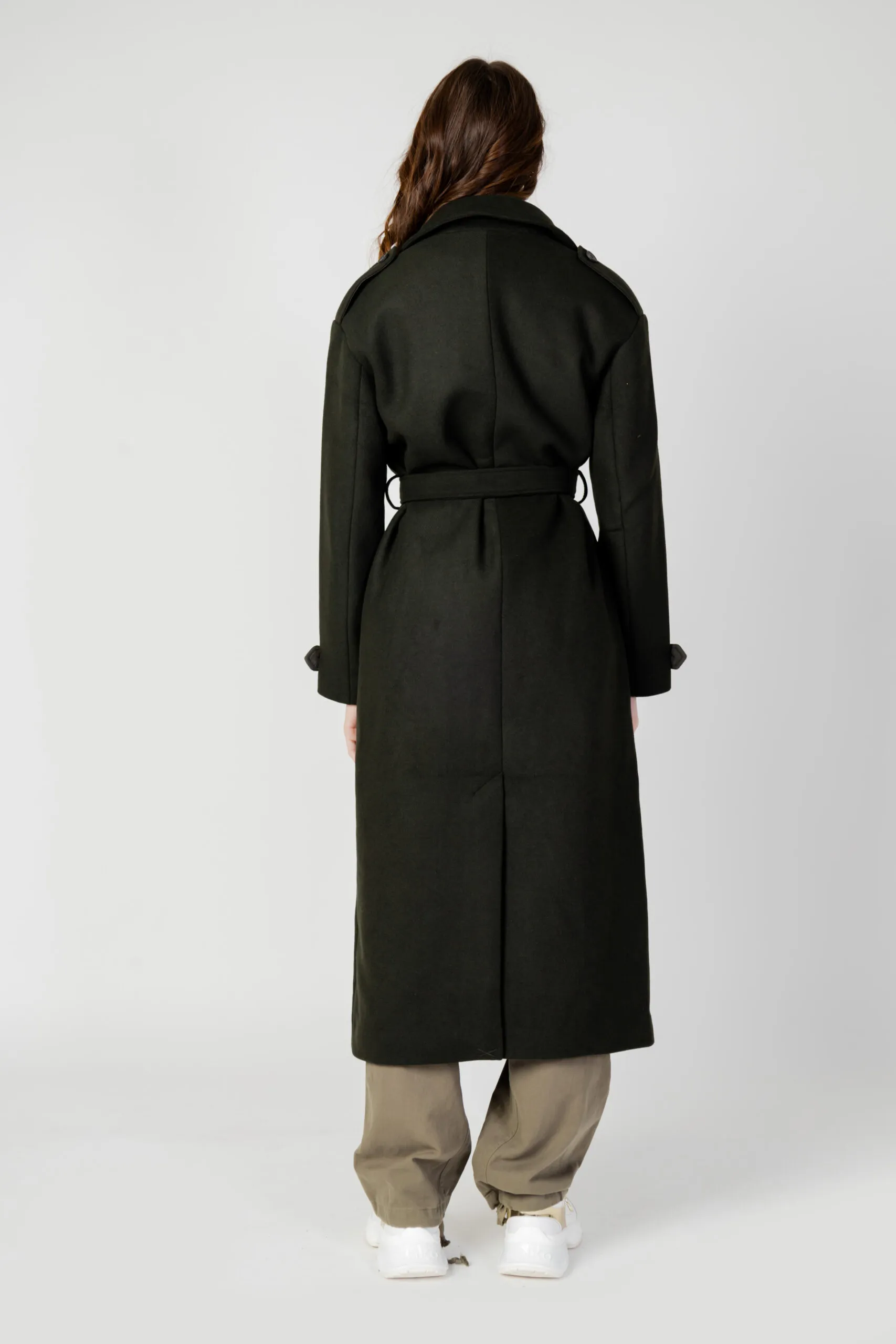Cappotto Only onlnalina x-long wool Verde Oliva