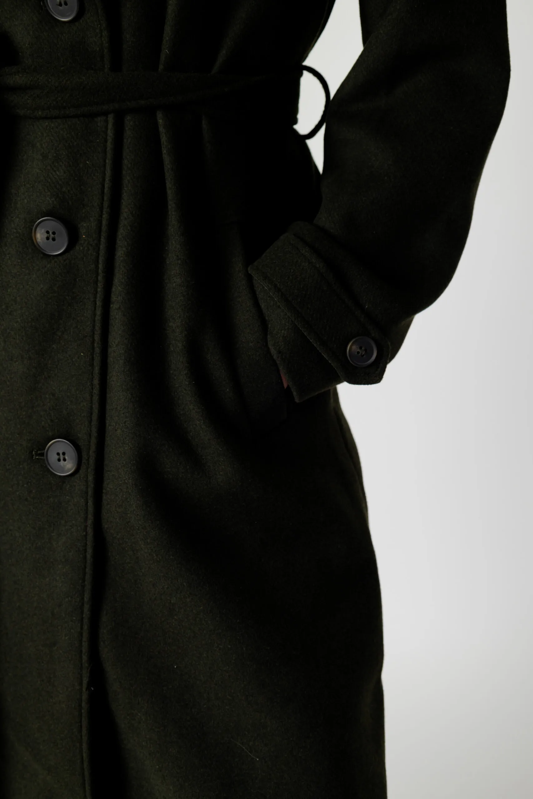 Cappotto Only onlnalina x-long wool Verde Oliva