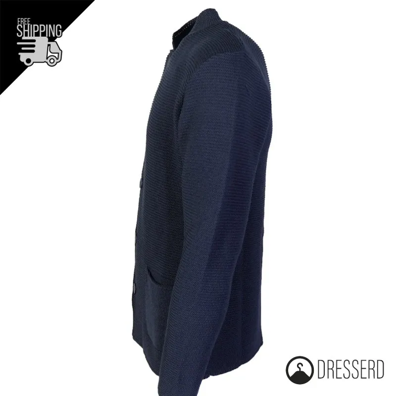 Cardigan Uomo Maglie in cotone con bottoni Giacca in maglia Semi Slim Fit  Dresserd