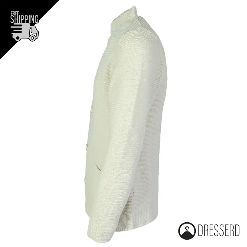 Cardigan Uomo Maglie in cotone con bottoni Giacca in maglia Semi Slim Fit  Dresserd