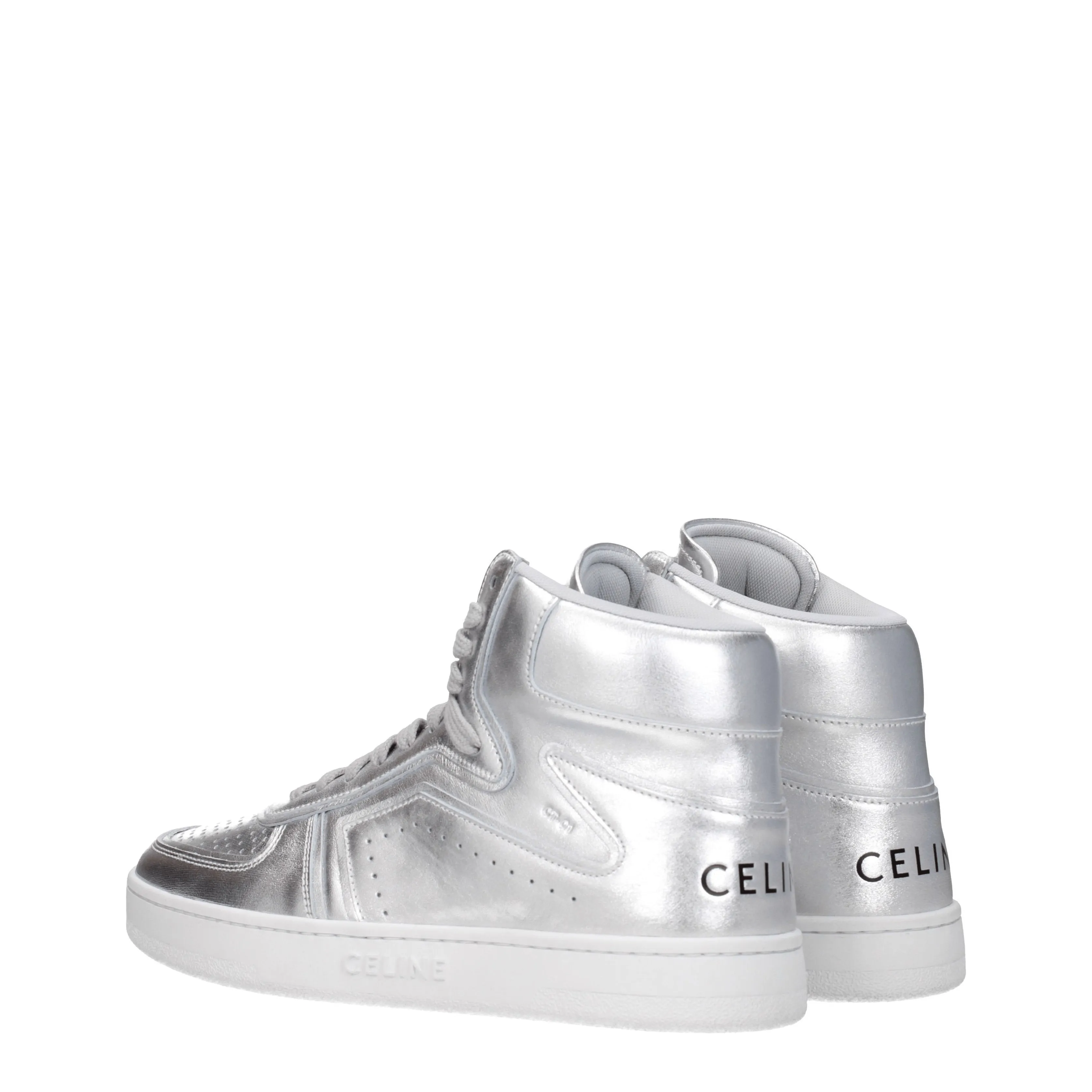 Celine Sneakers Uomo Pelle Argento