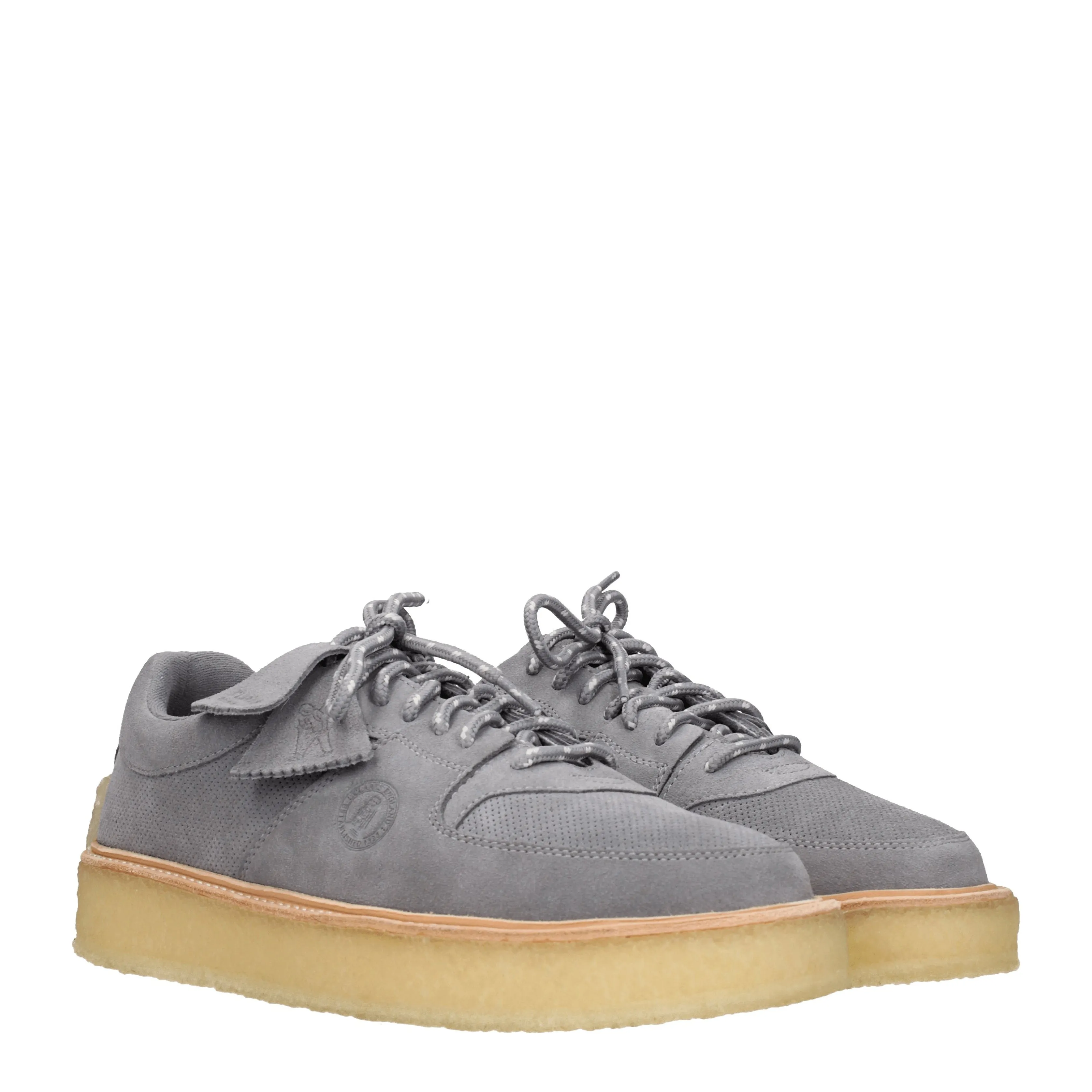 Clarks Sneakers Uomo Camoscio Grigio/Grigio Scuro