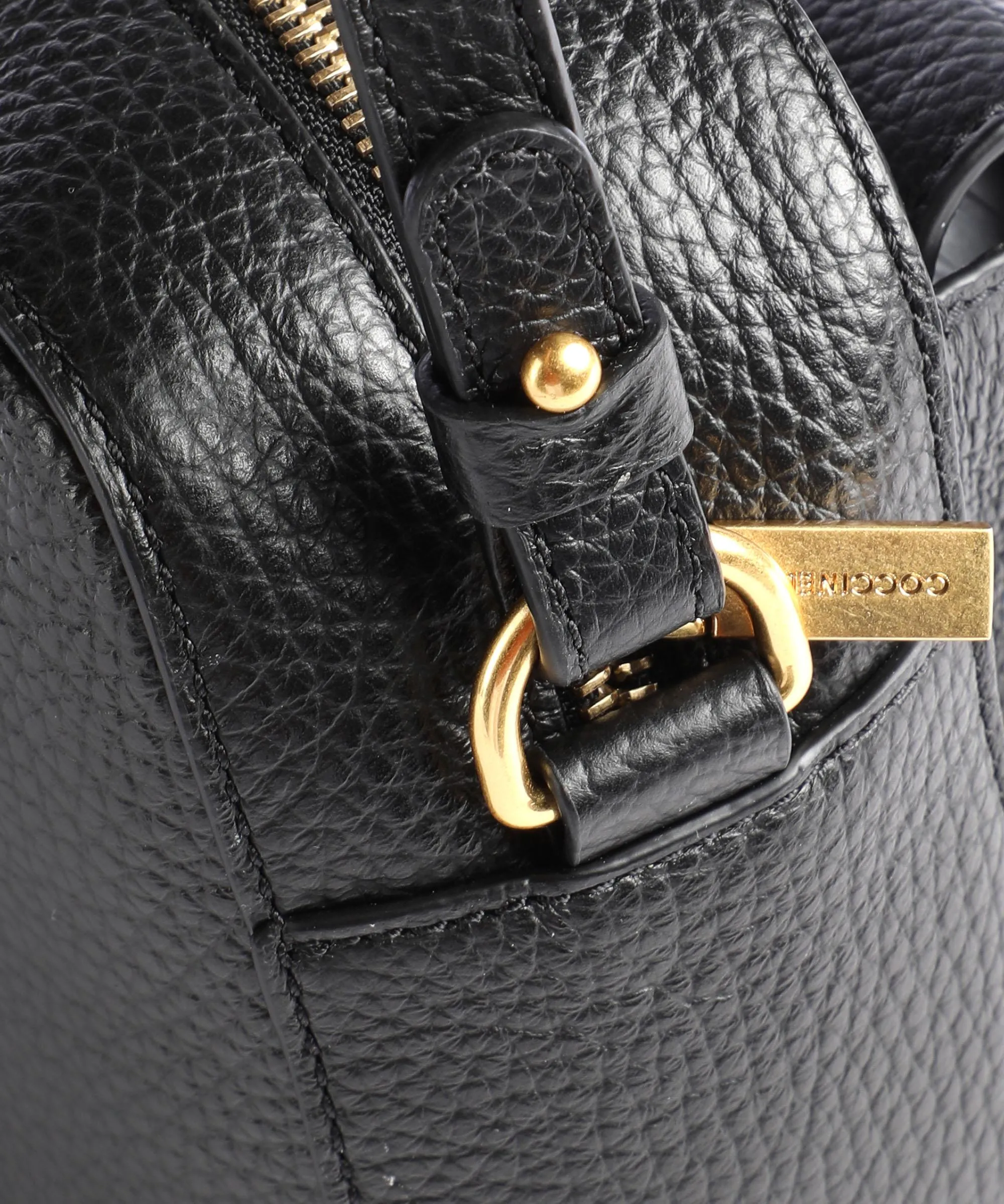  Coccinelle Beat Soft Borsa a tracolla pelle di vacchetta grana nero  