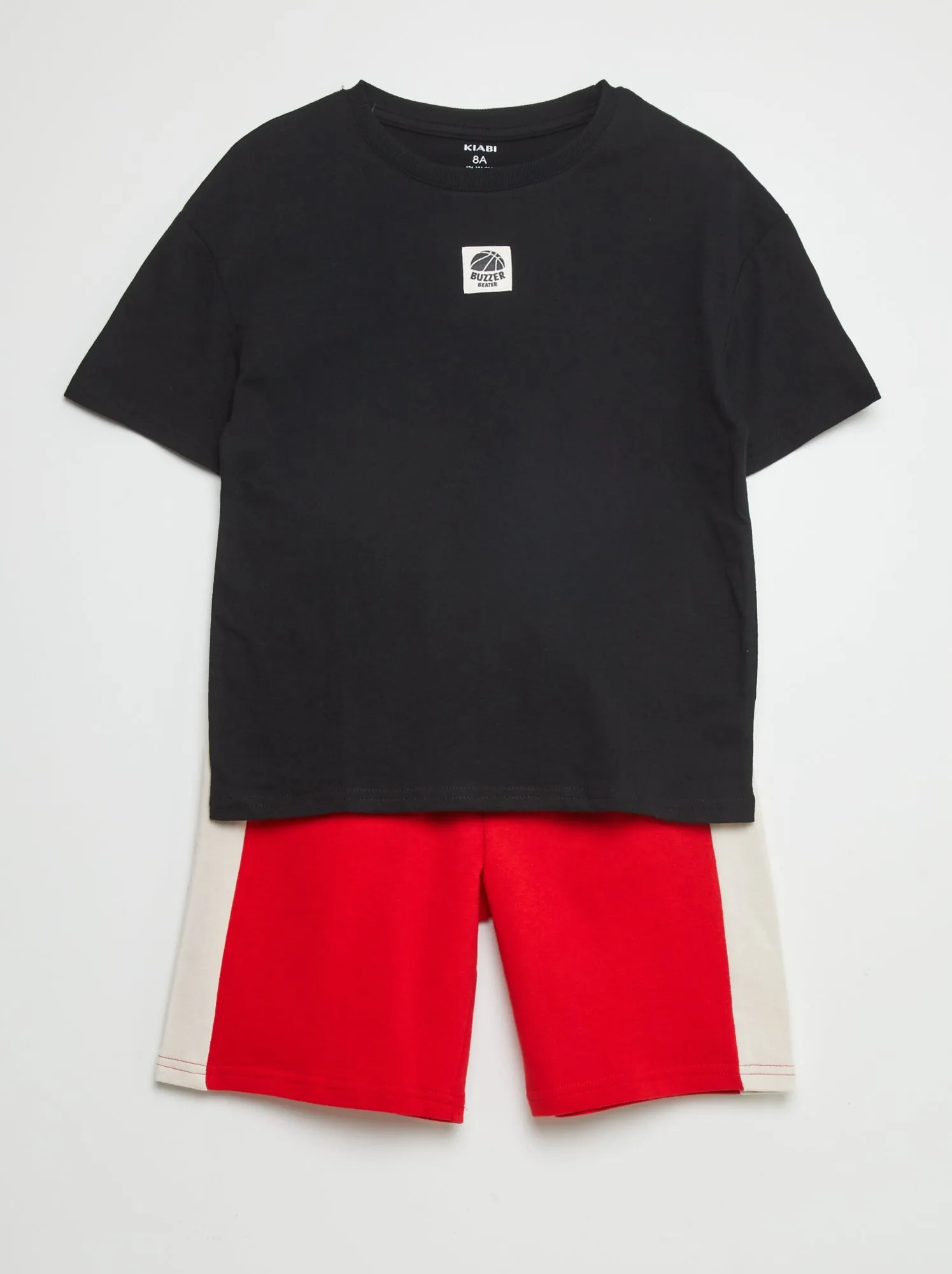 Completo t-shirt + shorts - 2 pezzi - NERO