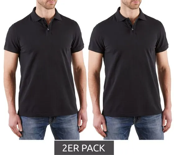 Confezione da 2 polo uomo NORTHERN COUNTRY con portapenne camicia in cotone camicia da lavoro 00010613 verde o nera