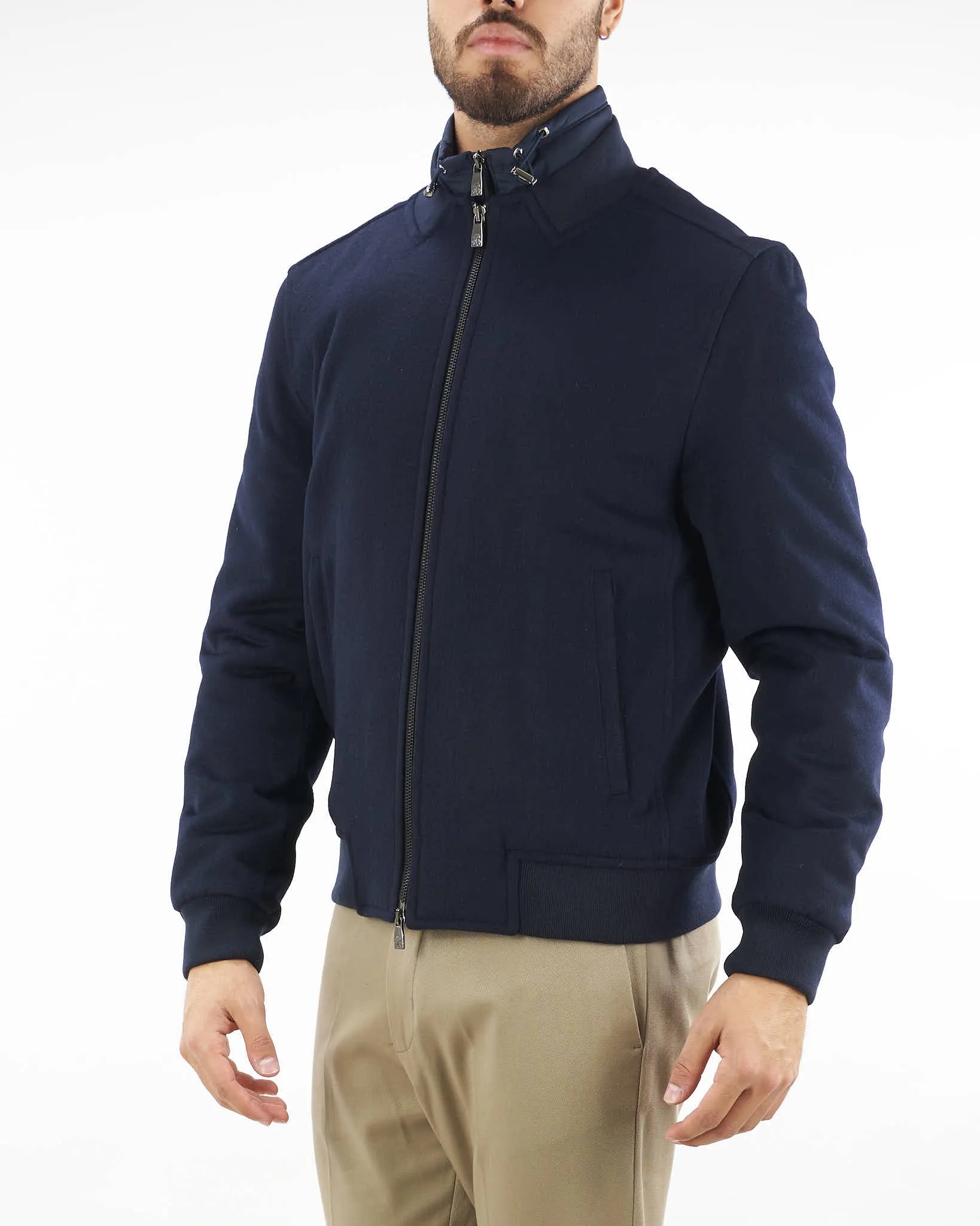 CORNELIANI Bomber imbottito in lana Corneliani