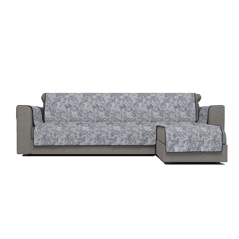 DATEX Copridivano antiscivolo penisola DX GLAMOUR, blu scuro