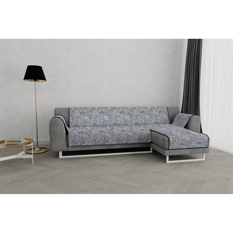 DATEX Copridivano antiscivolo penisola DX GLAMOUR, blu scuro