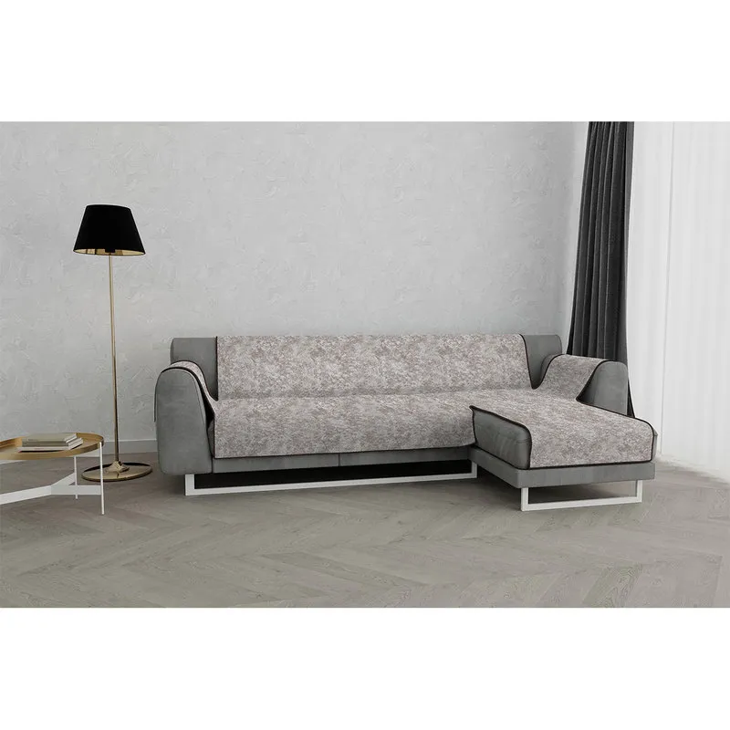 DATEX Copridivano antiscivolo penisola DX GLAMOUR, marrone
