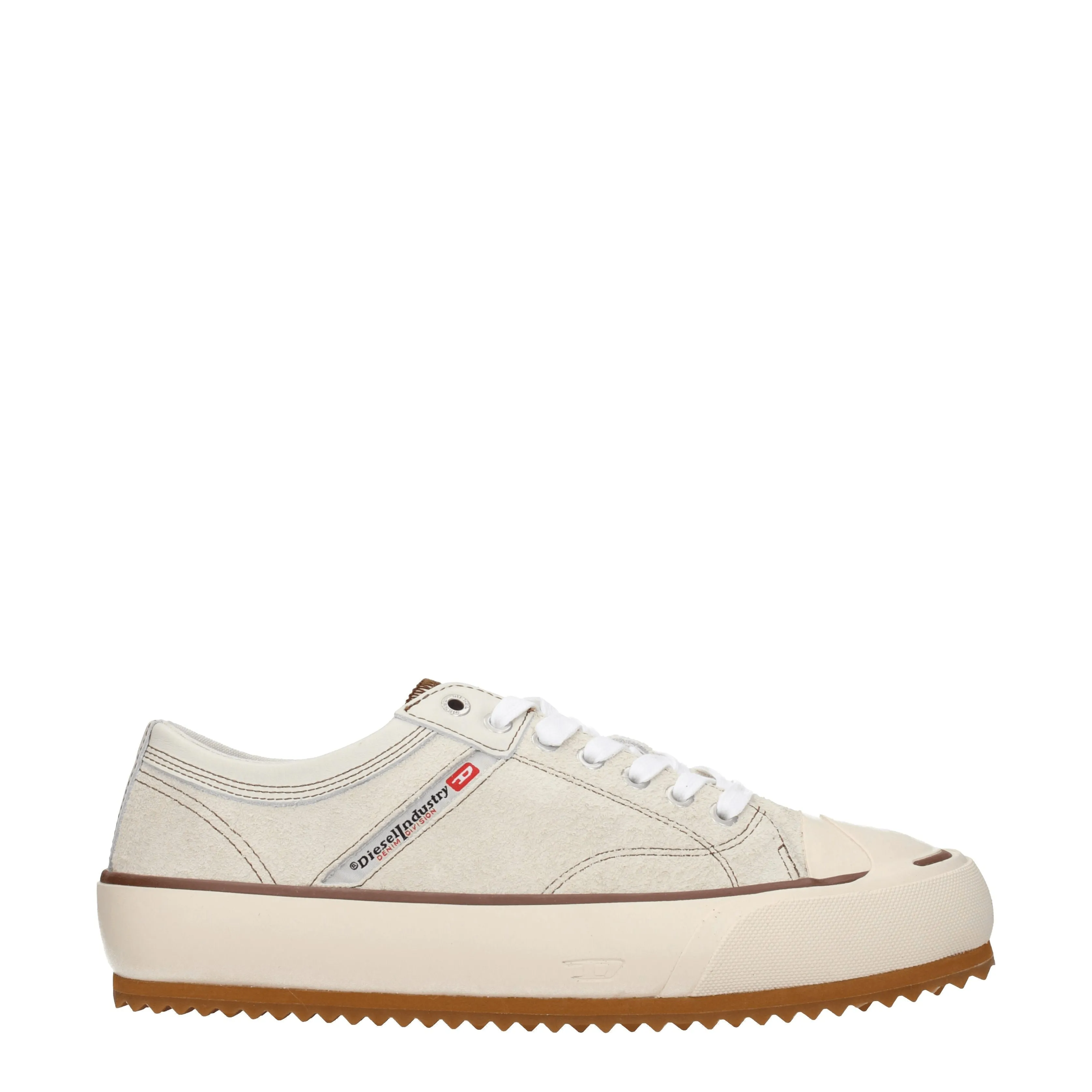 Diesel Sneakers Uomo Camoscio Beige/Beige Chiaro