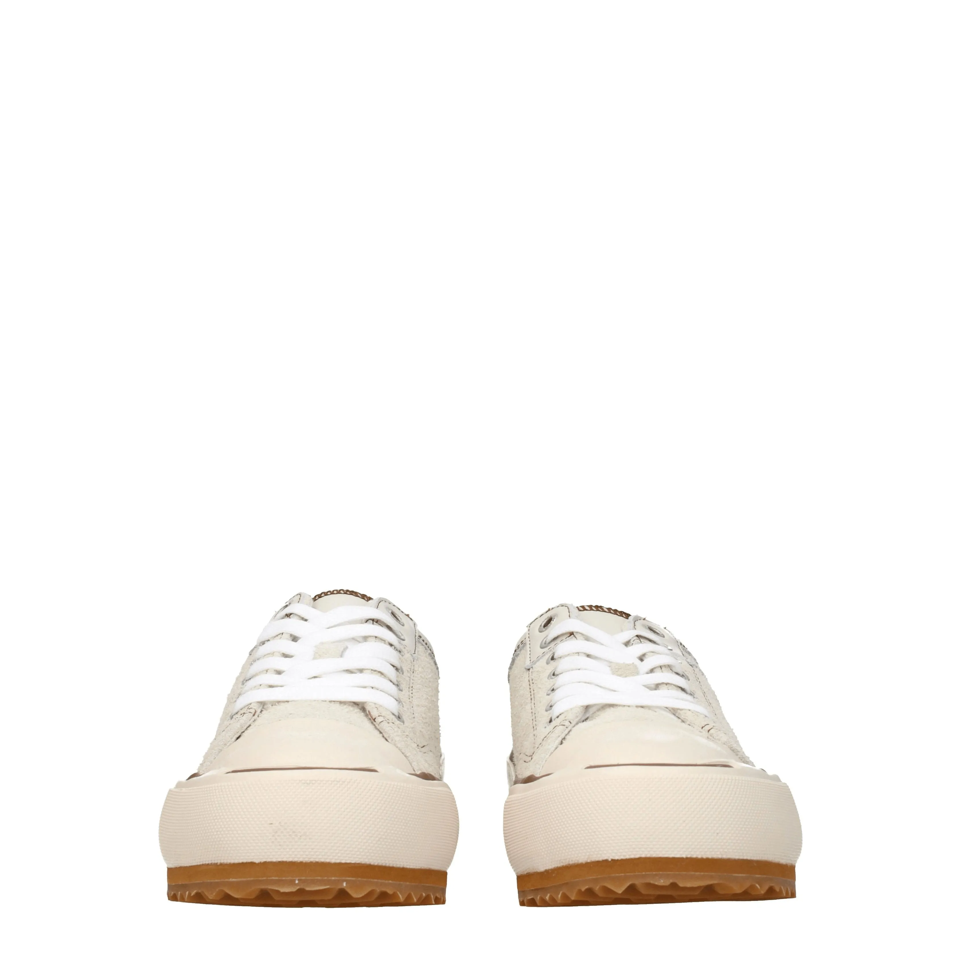 Diesel Sneakers Uomo Camoscio Beige/Beige Chiaro