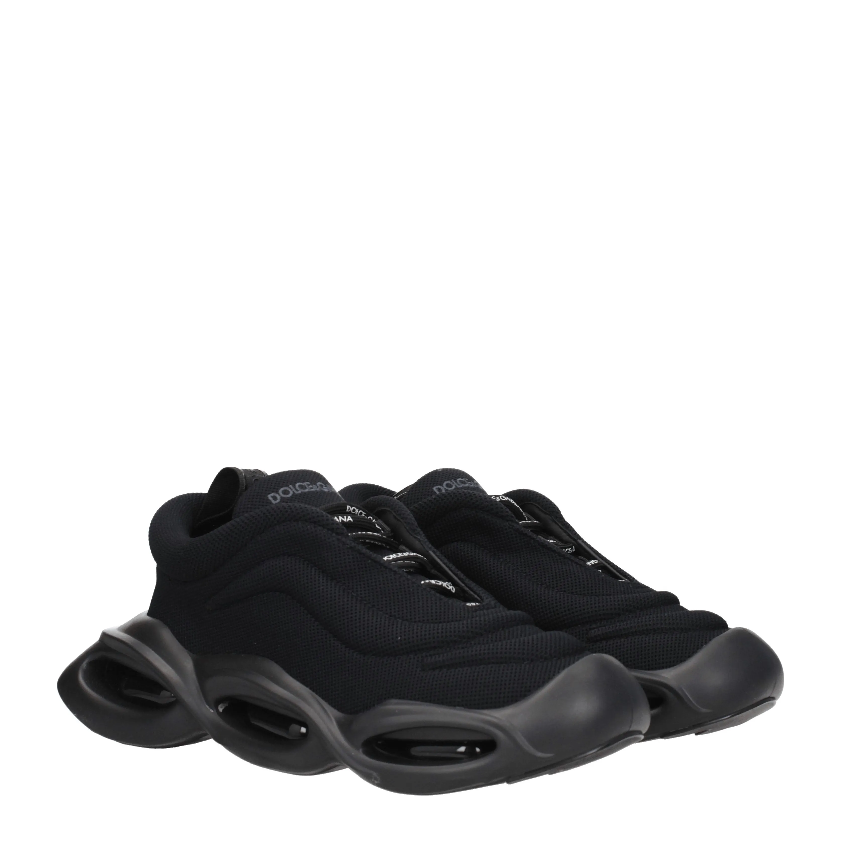 Dolce&Gabbana Sneakers Wave Uomo Tessuto Nero