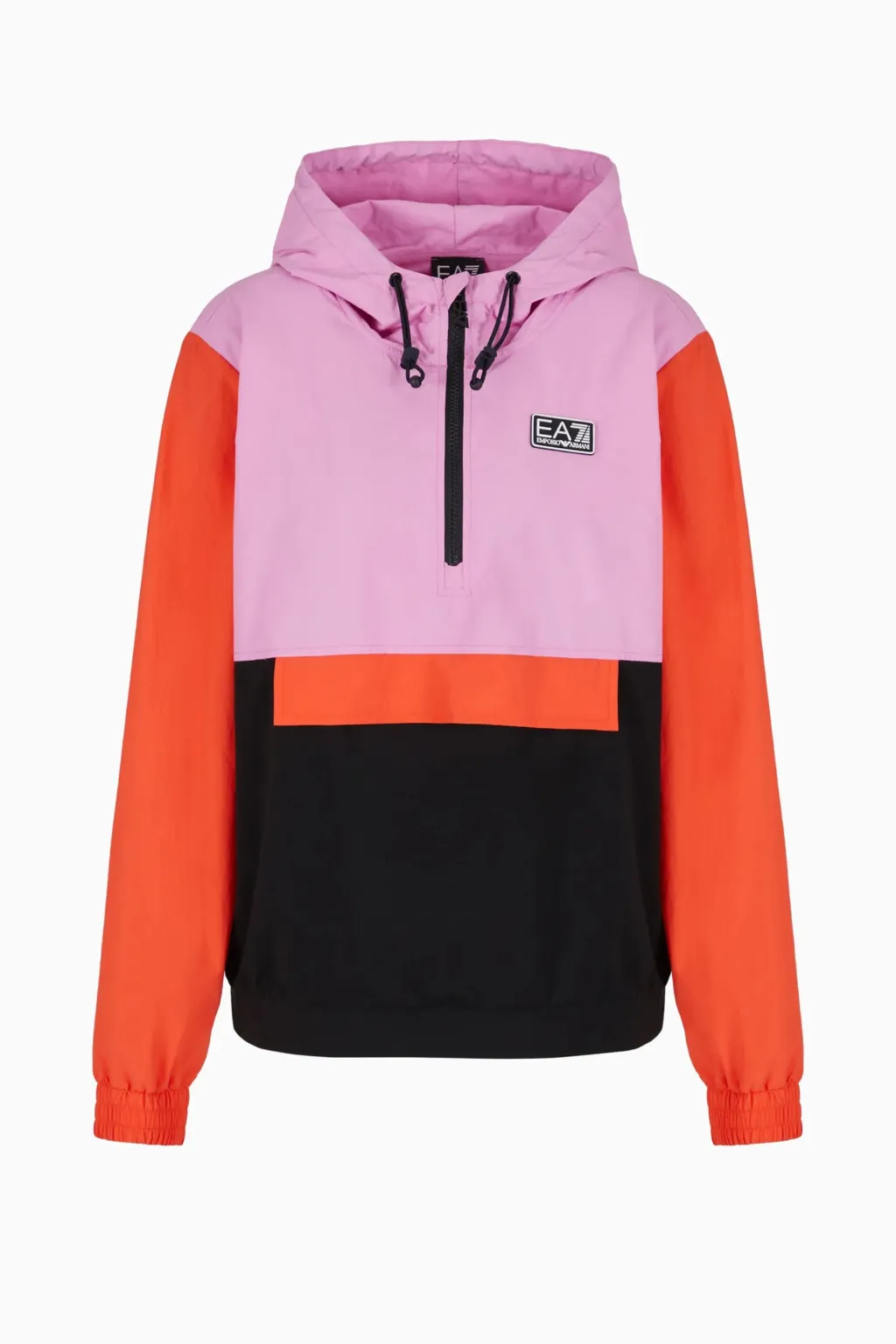 EA7 BOMBER DONNA CON CAPPUCCIO IN NYLON MULTICOLOR 3DTB14