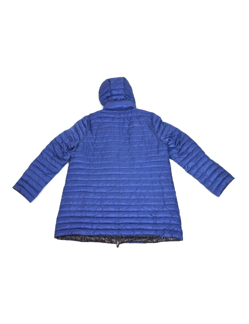 ELENA MIRO' piumino lungo giubbino donna taglie comode fantasia parka