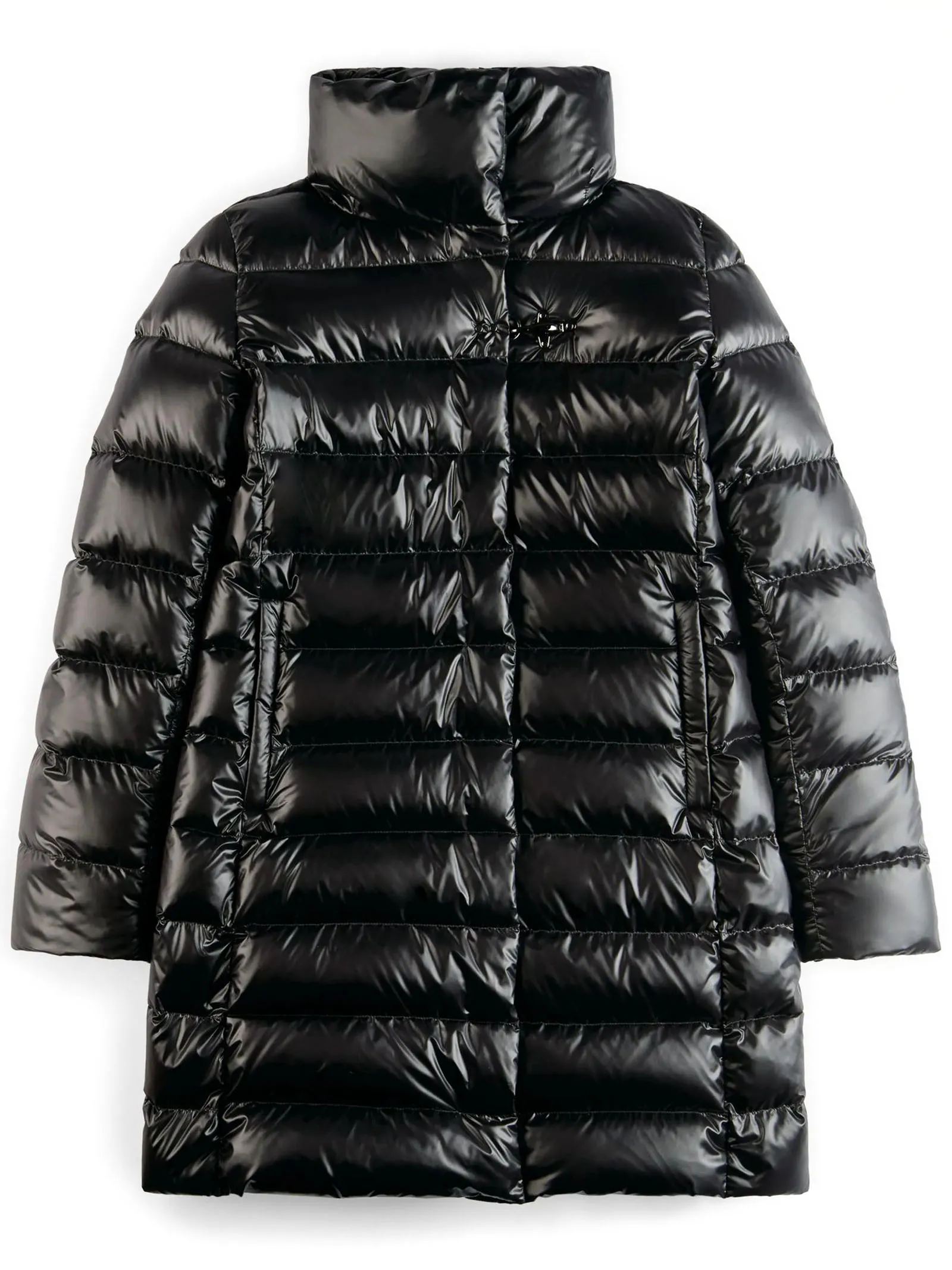 FAY Abbigliamento,Giubbotti Piumino lungo in nylon down proof nero 