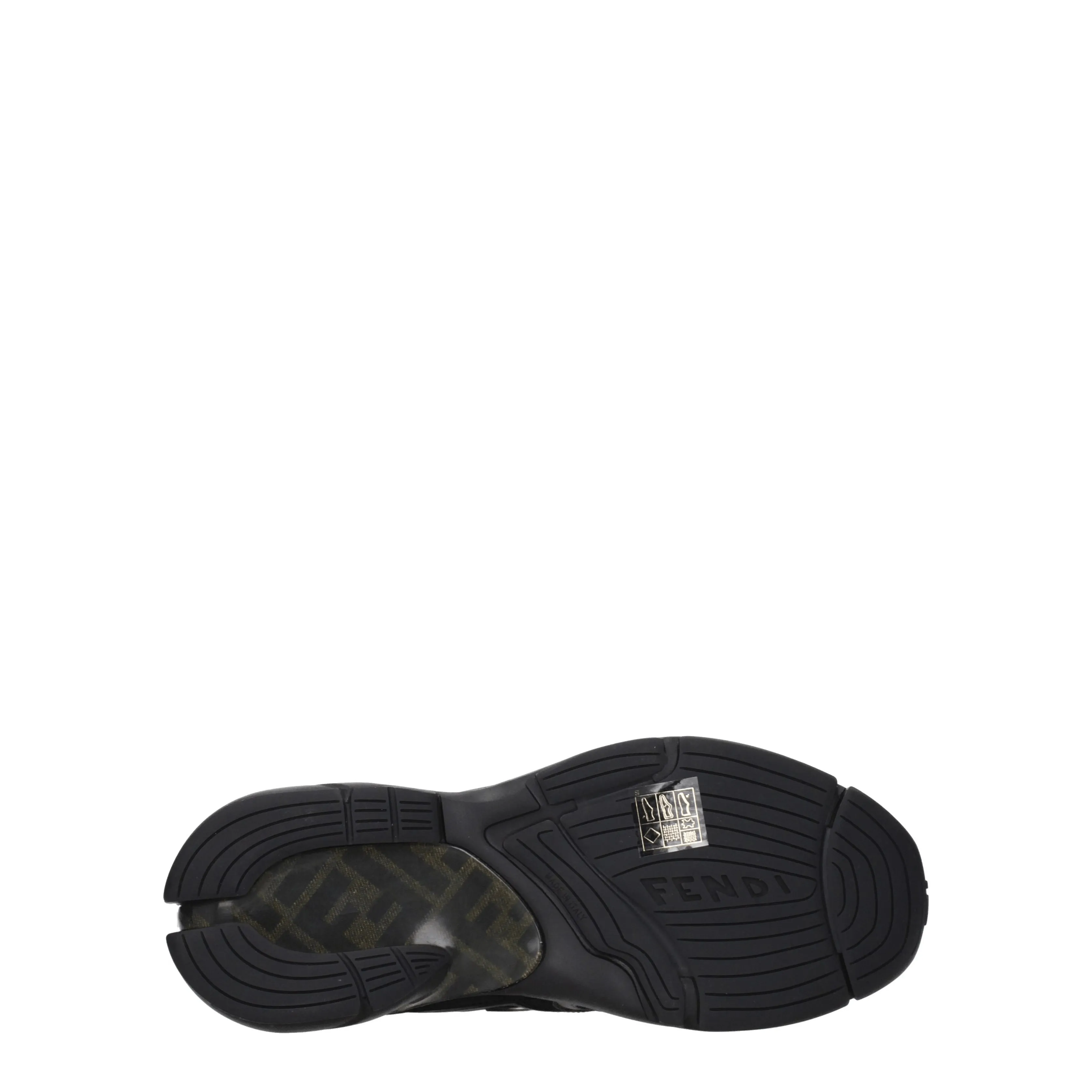 Fendi Sneakers Faster Uomo Tessuto Nero/Antracite