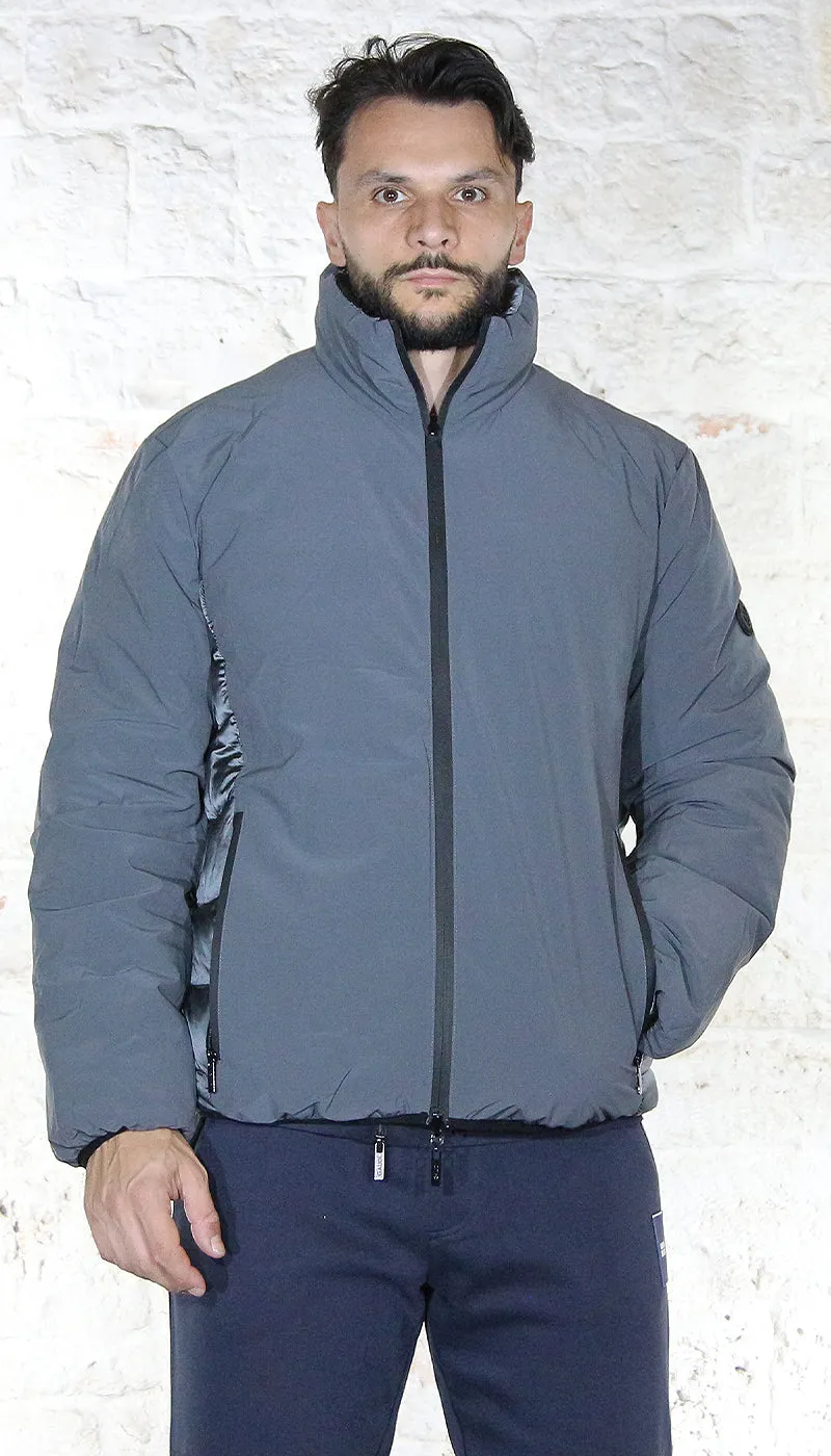Gaudì Jeans Uomo Piumino corto trapuntato reversibile in tessuto