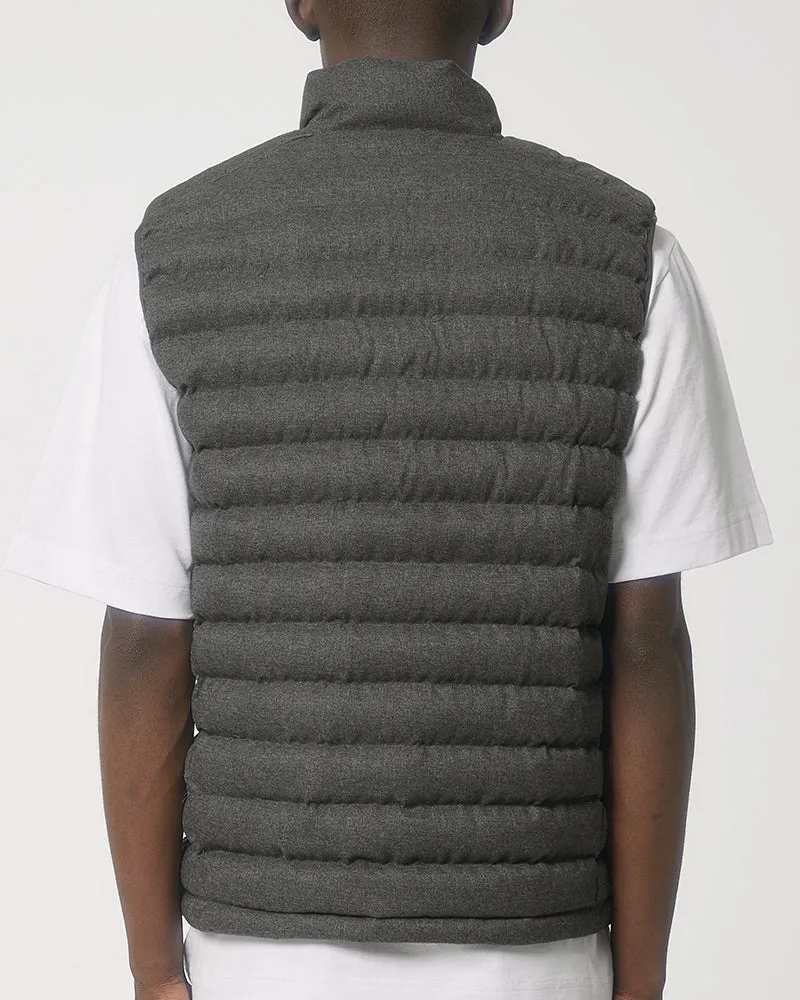 Gilet imbottito grigio chiaro