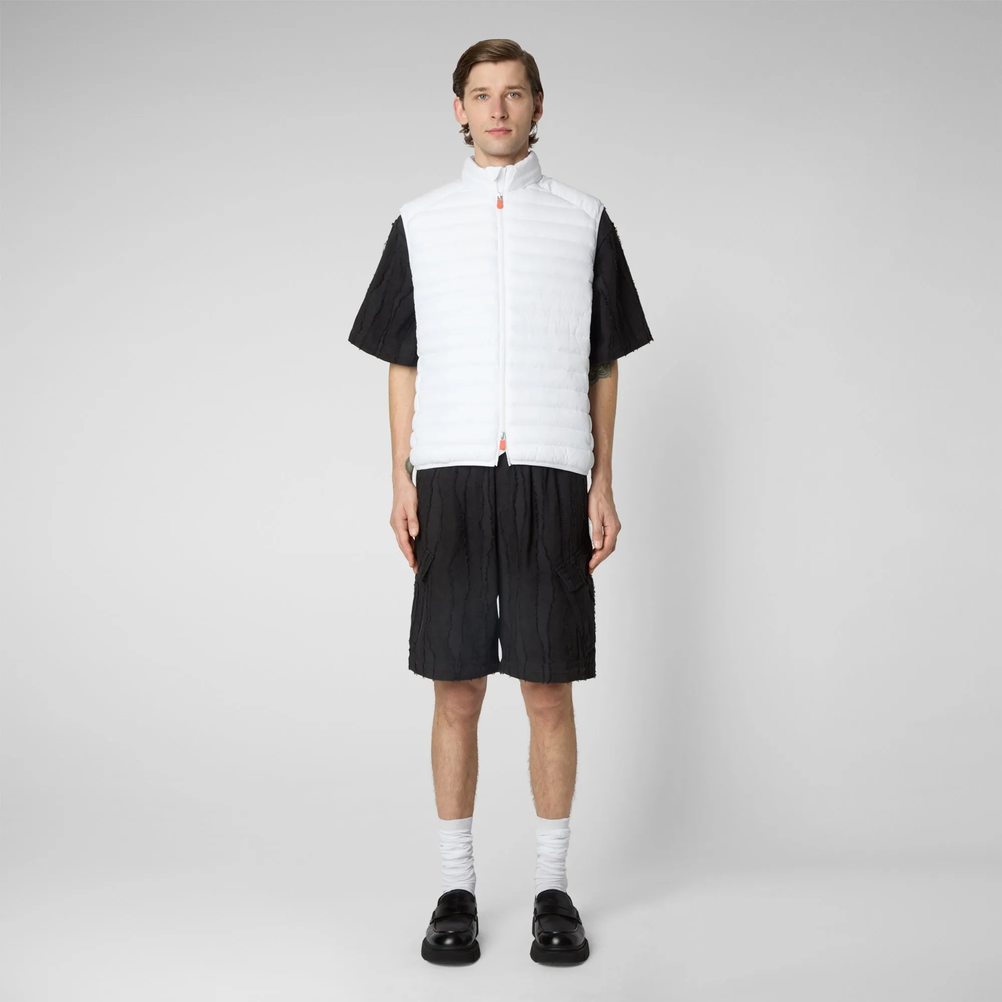 Gilet imbottito uomo Adam bianco