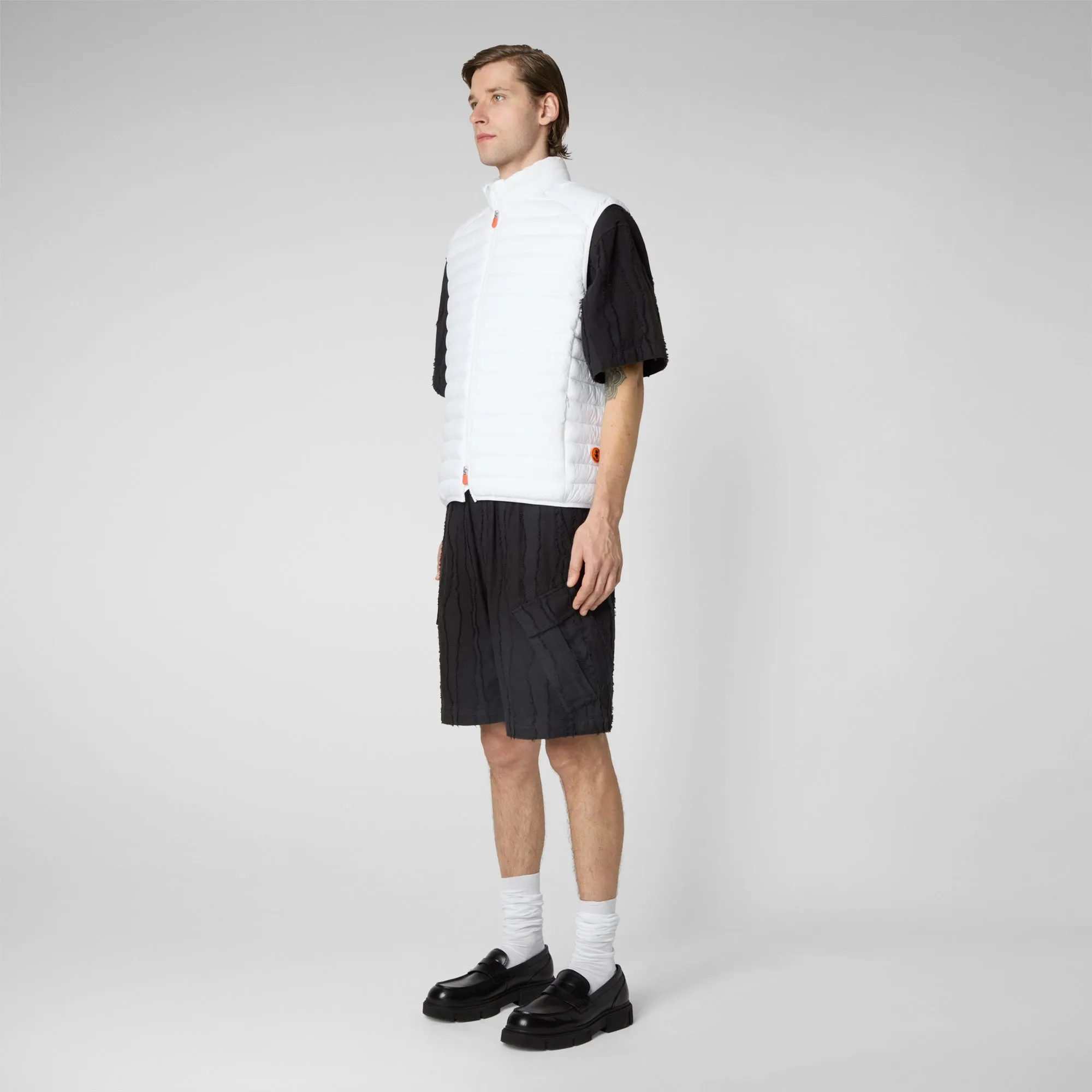 Gilet imbottito uomo Adam bianco