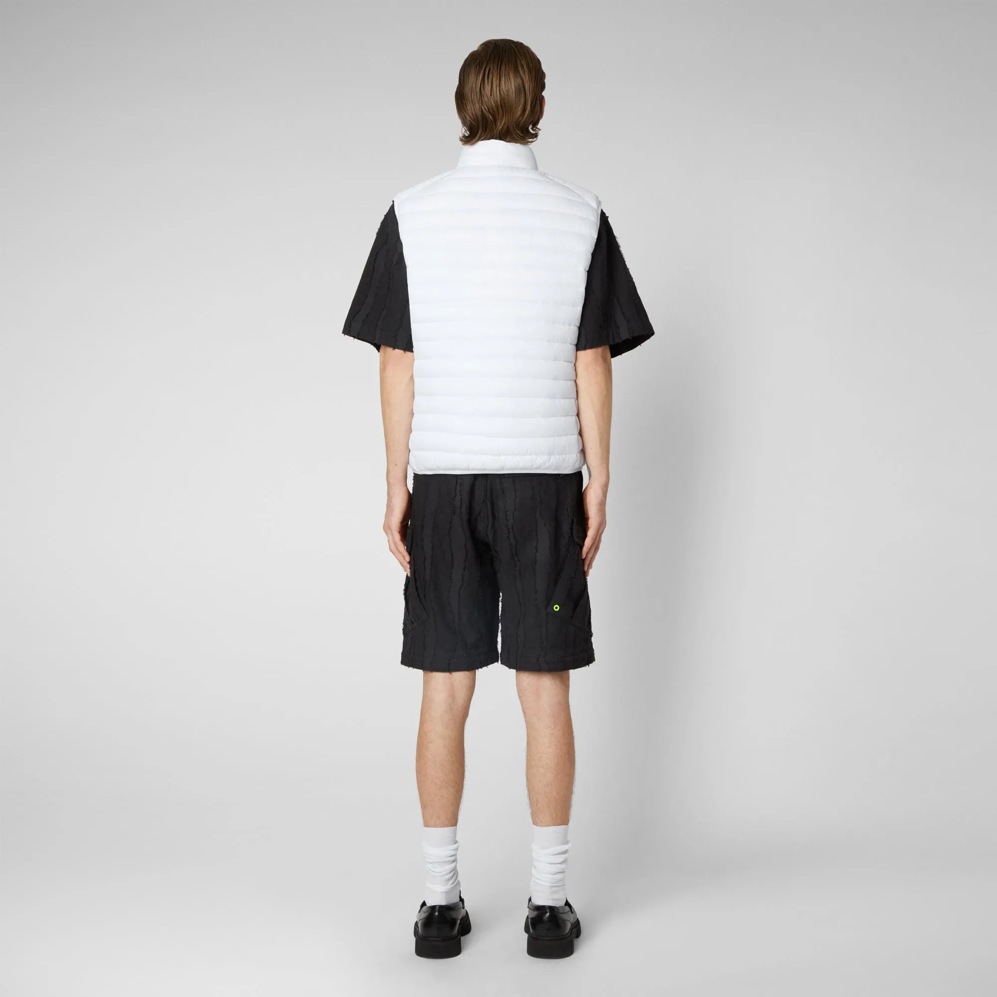 Gilet imbottito uomo Adam bianco