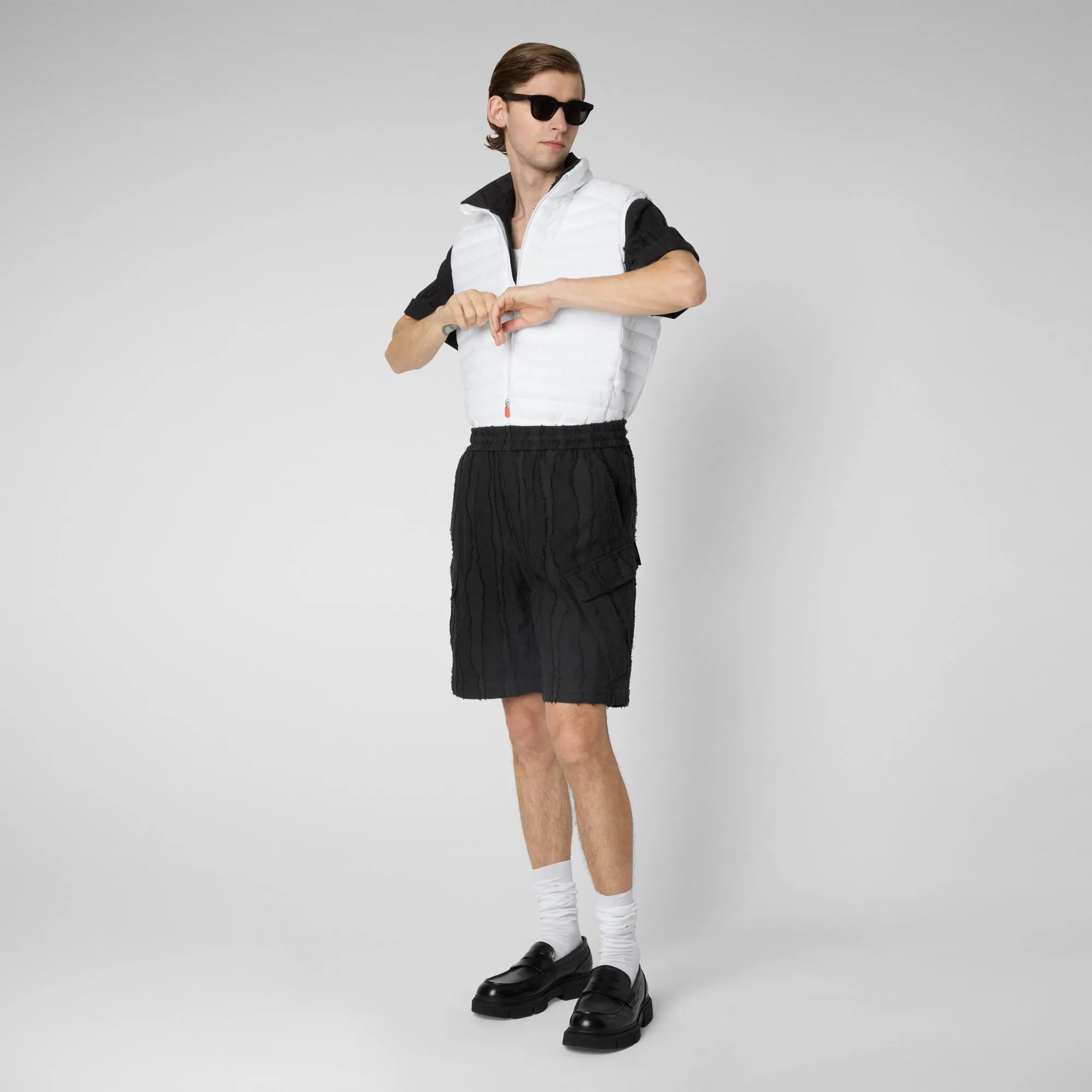 Gilet imbottito uomo Adam bianco