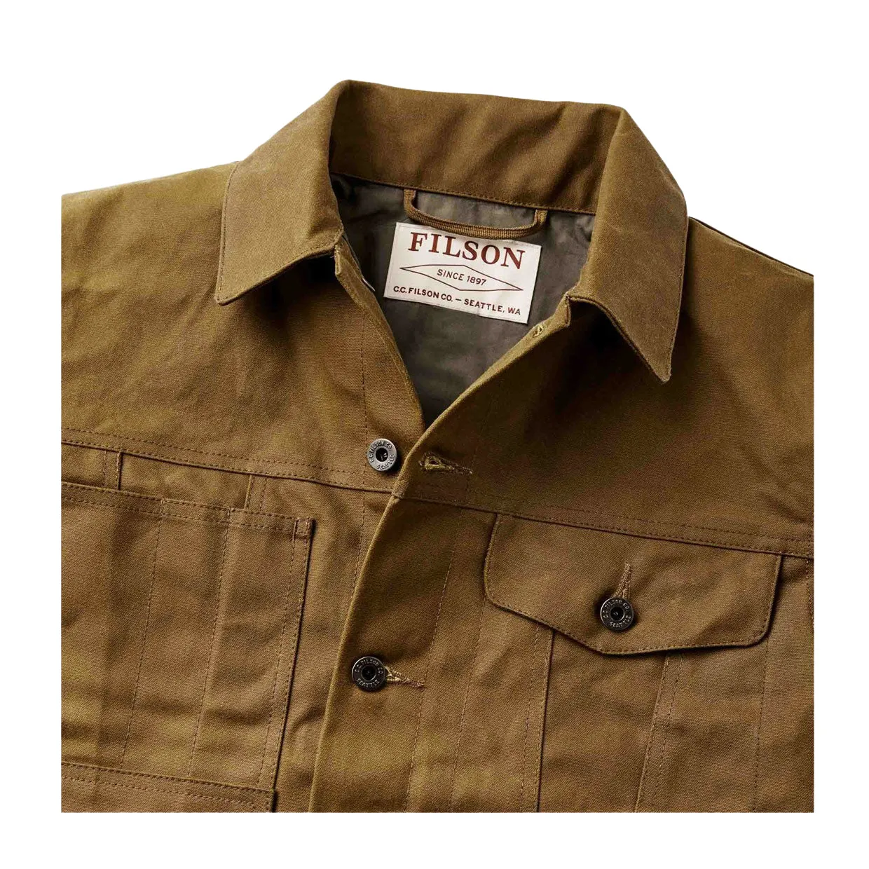 Giubbino Uomo Filson Short Lined Cruiser Marrone