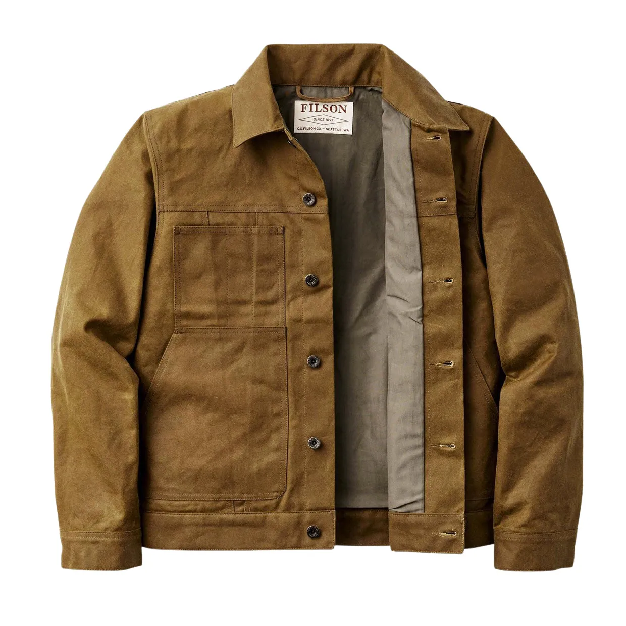 Giubbino Uomo Filson Short Lined Cruiser Marrone