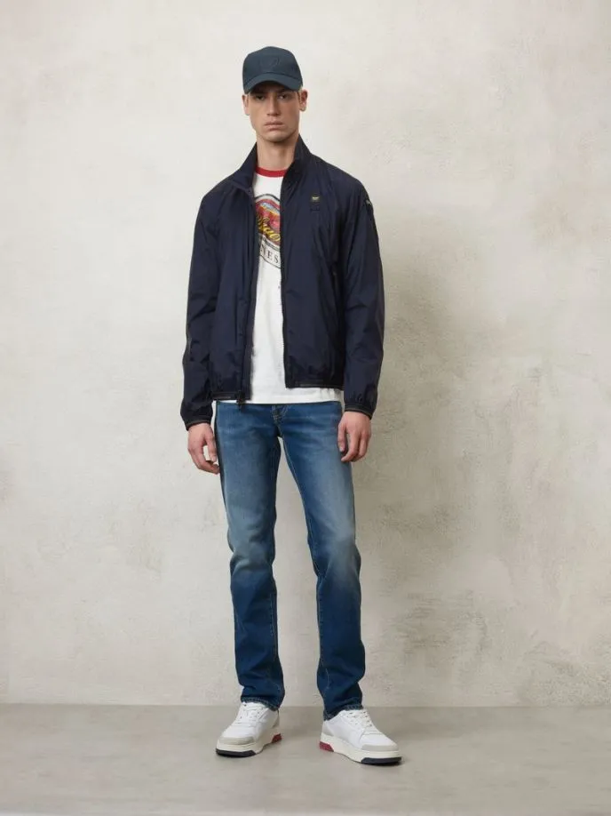 Giubbotto bomber in nylon leggero
