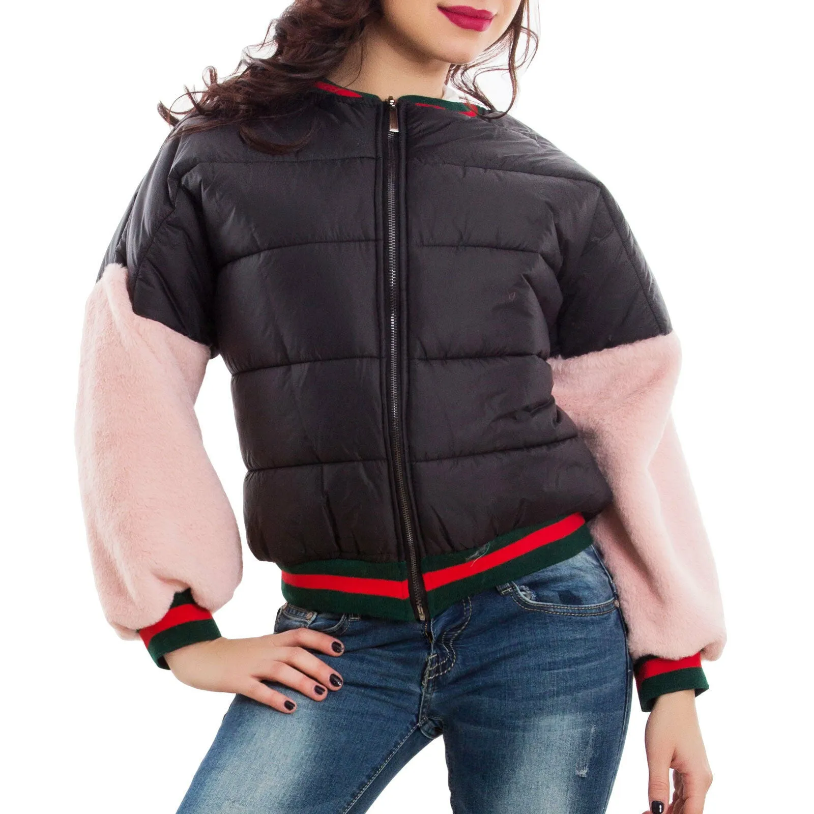 Giubbotto donna bomber imbottito GI-5025