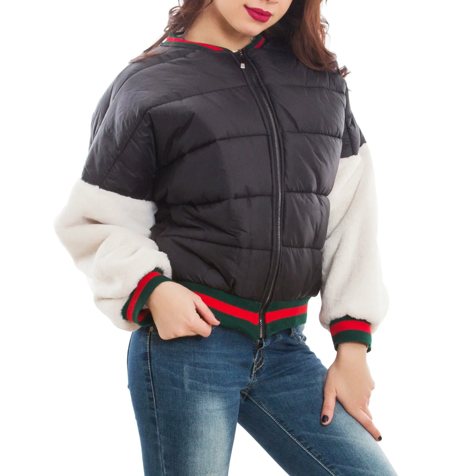 Giubbotto donna bomber imbottito GI-5025