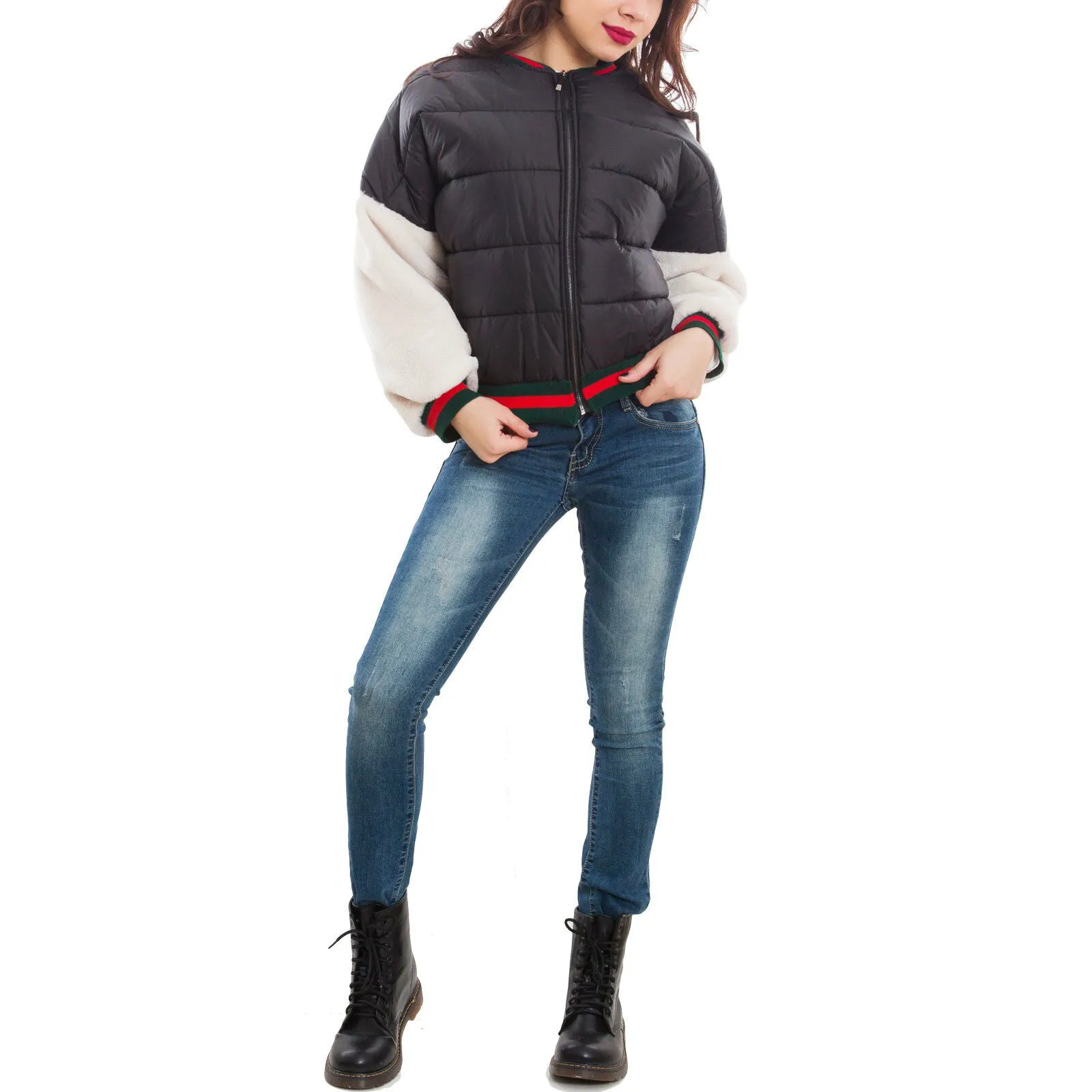 Giubbotto donna bomber imbottito GI-5025