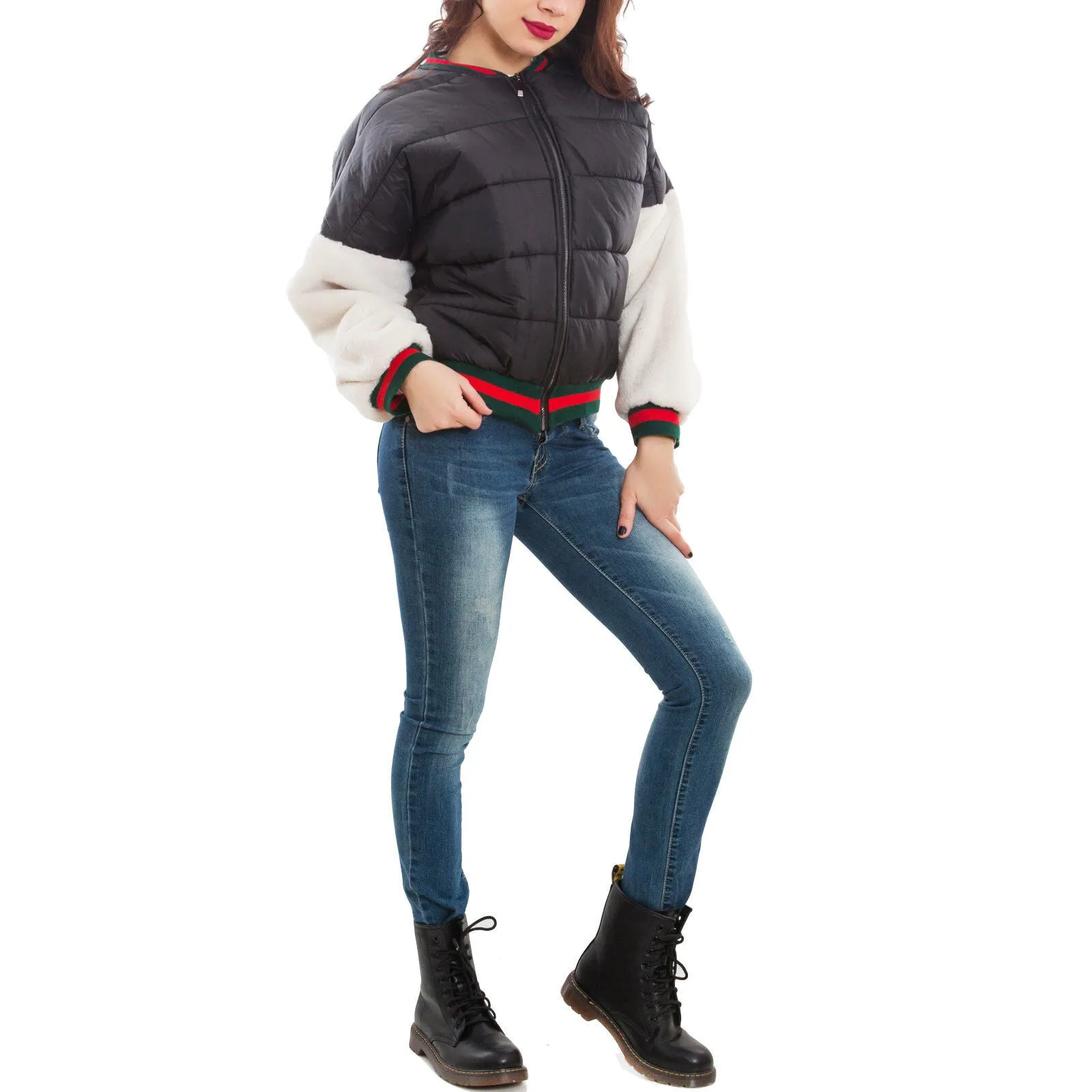 Giubbotto donna bomber imbottito GI-5025