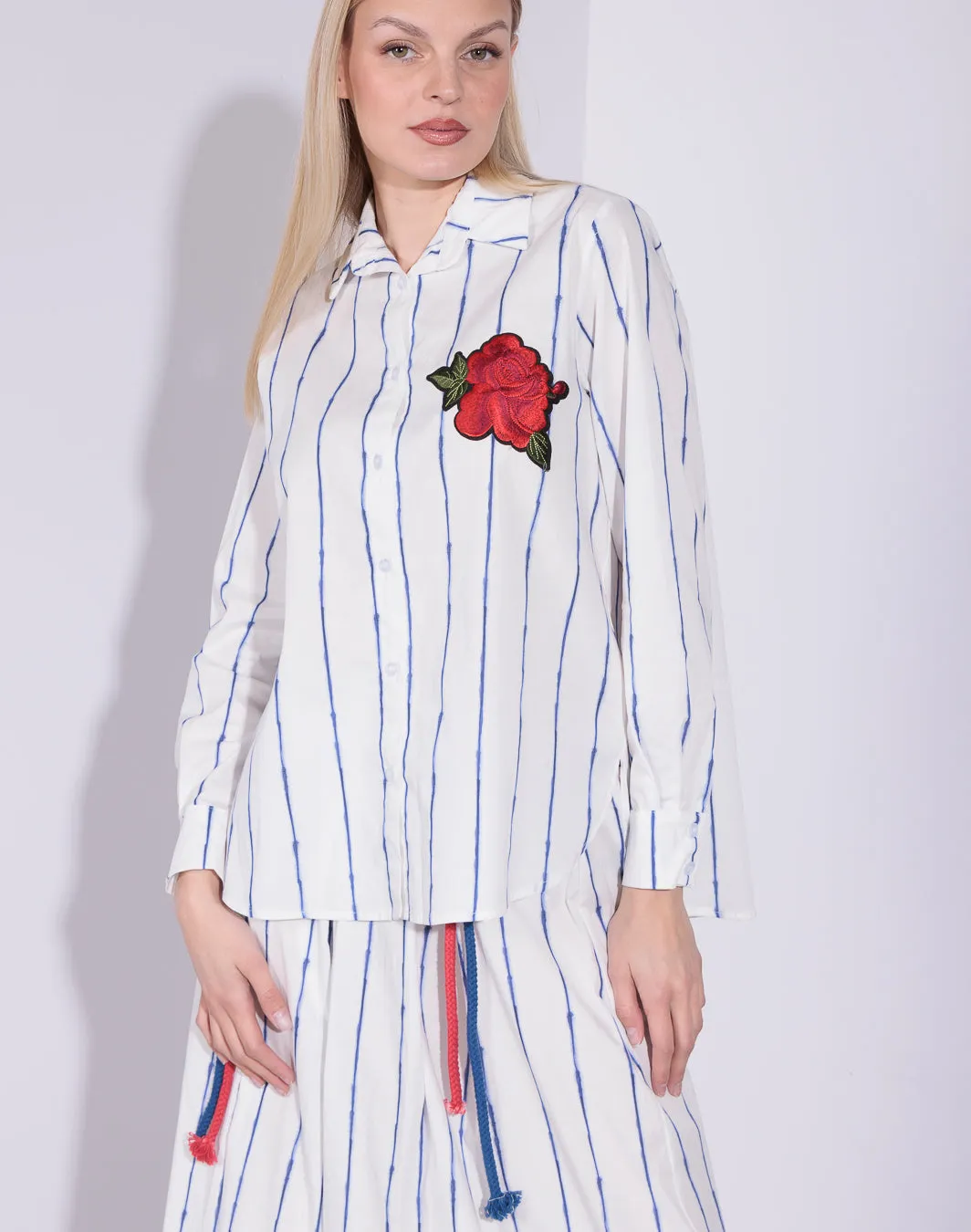 Hadiya - Camicia in popeline di cotone