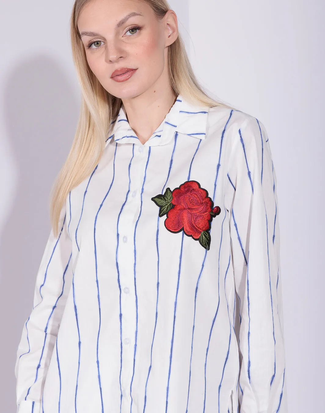 Hadiya - Camicia in popeline di cotone