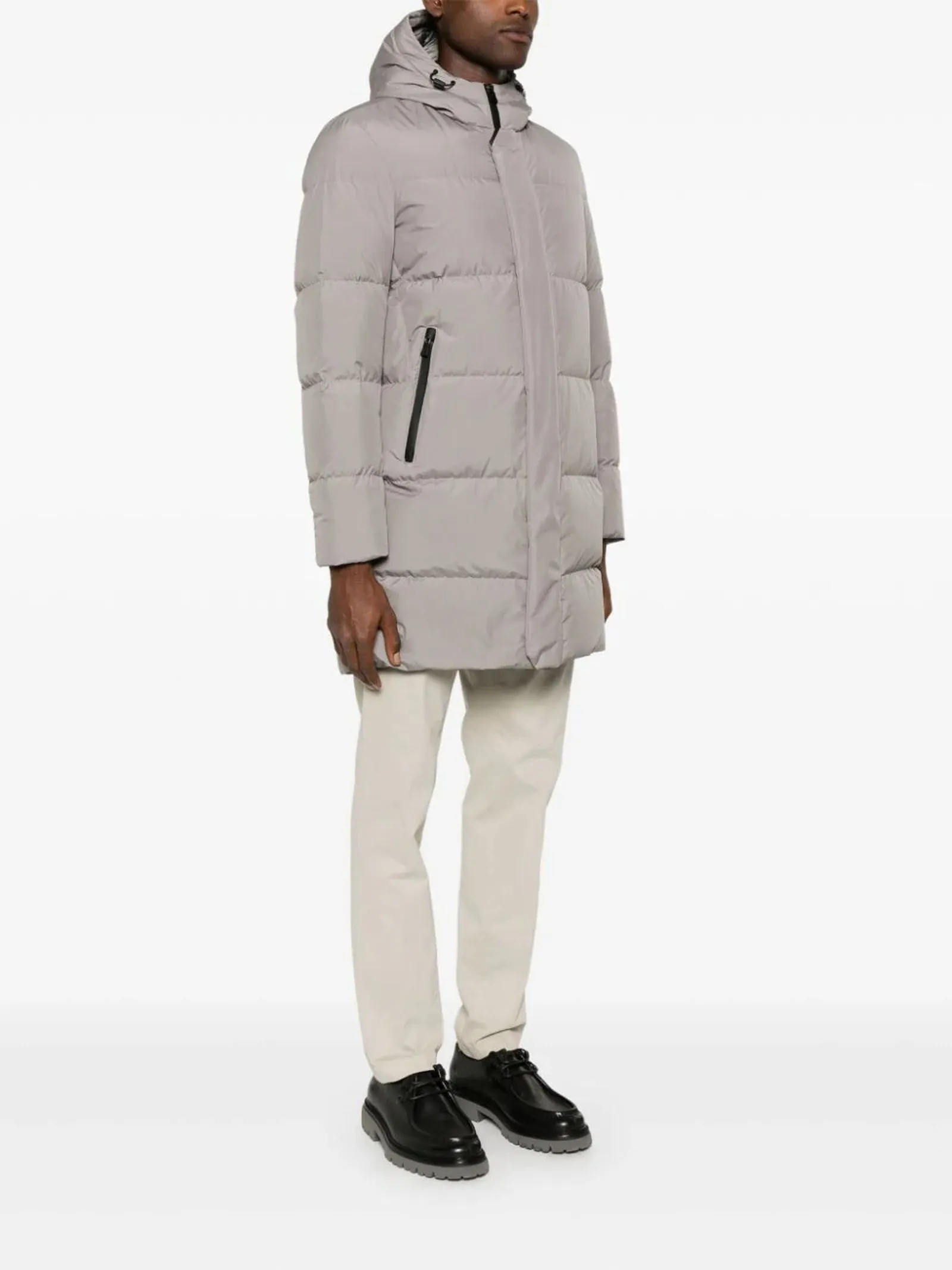 HERNO Abbigliamento,Giubbotti Cappotto imbottito grigio taupe 