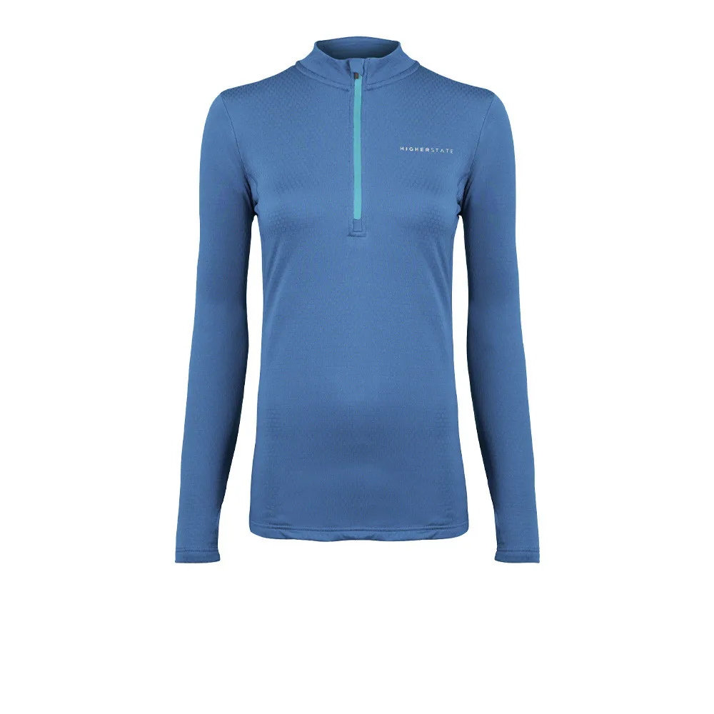 Higher State L/S 1/4 Cerniera Thermal Grid per donna Top