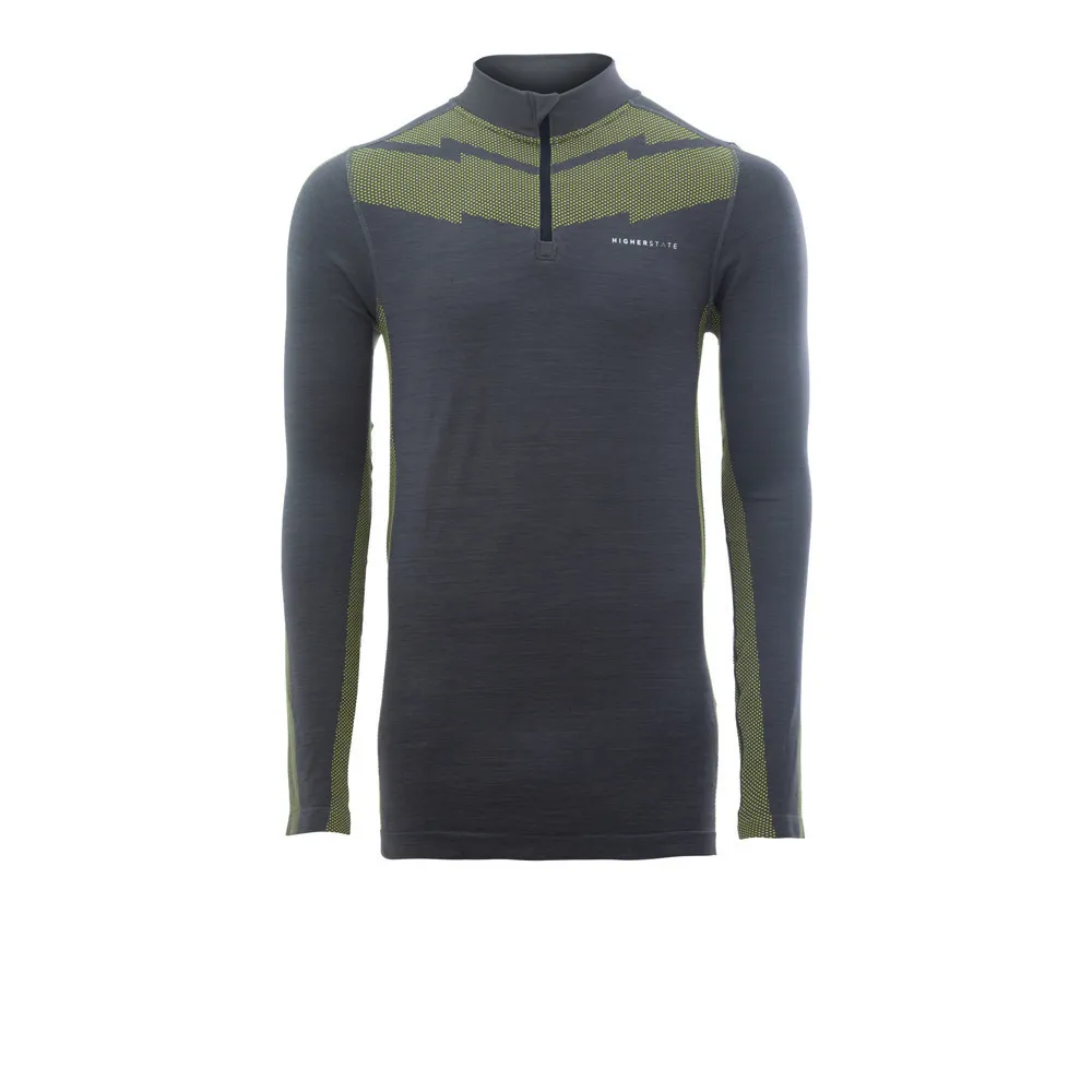 Higher State Seamfree Manica lunga Maglia con mezza cerniera