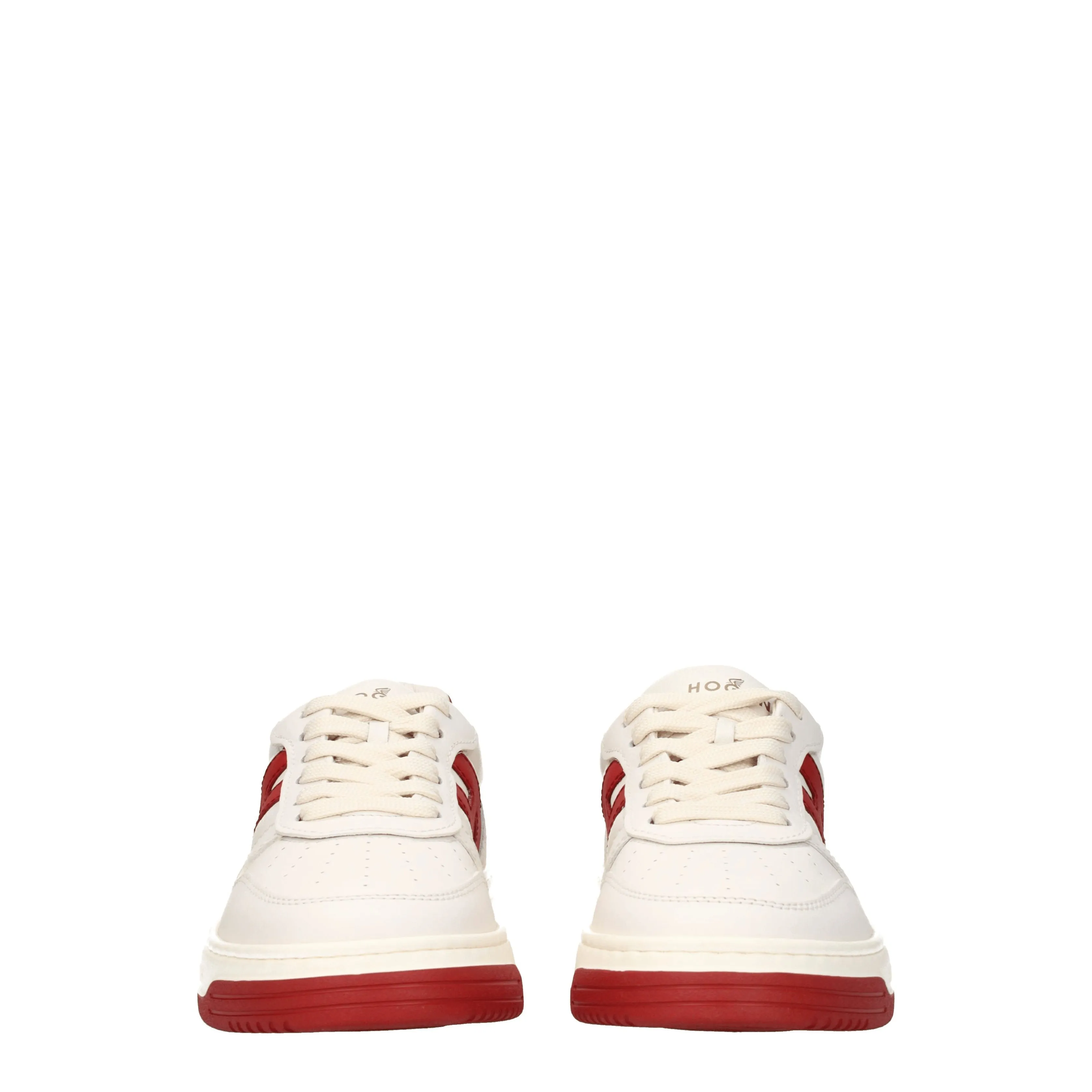 Hogan Sneakers H630 memory foam Donna Pelle Beige/Rosso