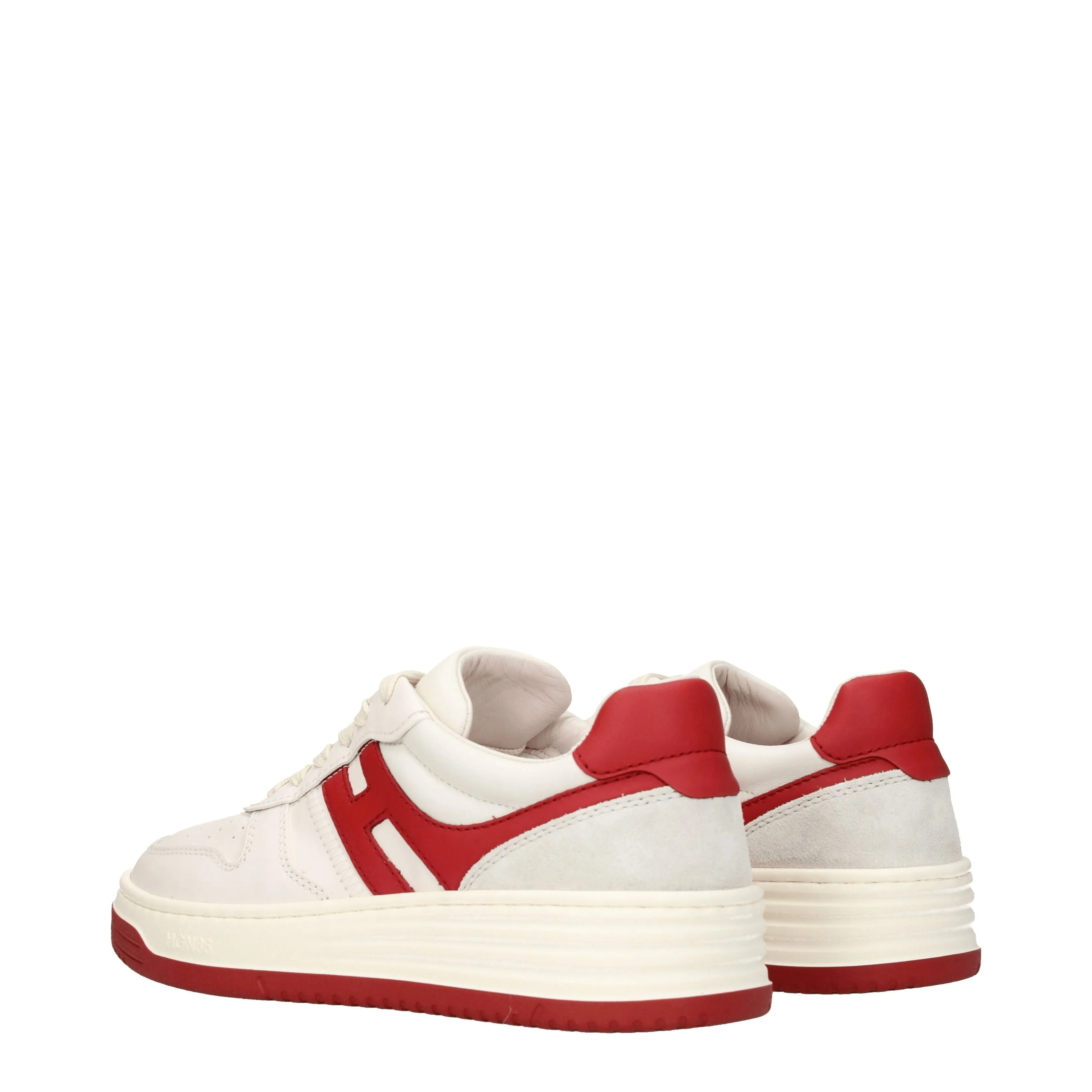 Hogan Sneakers H630 memory foam Donna Pelle Beige/Rosso