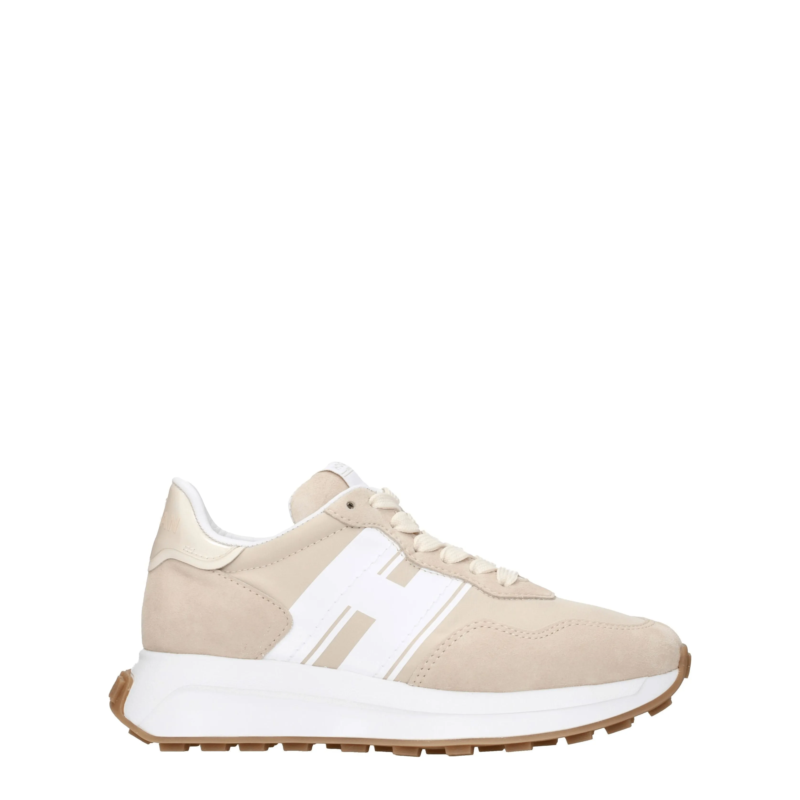 Hogan Sneakers H641 memory foam Donna Tessuto Beige